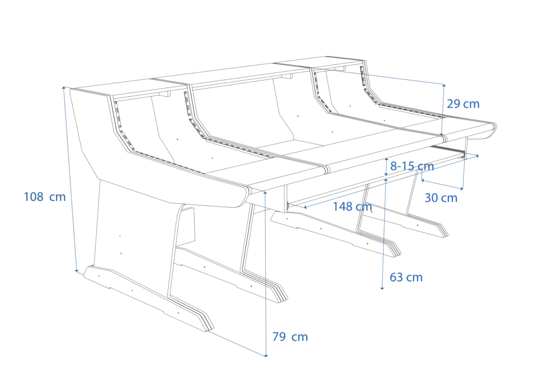 API 1608 drawing with measurements, perspective