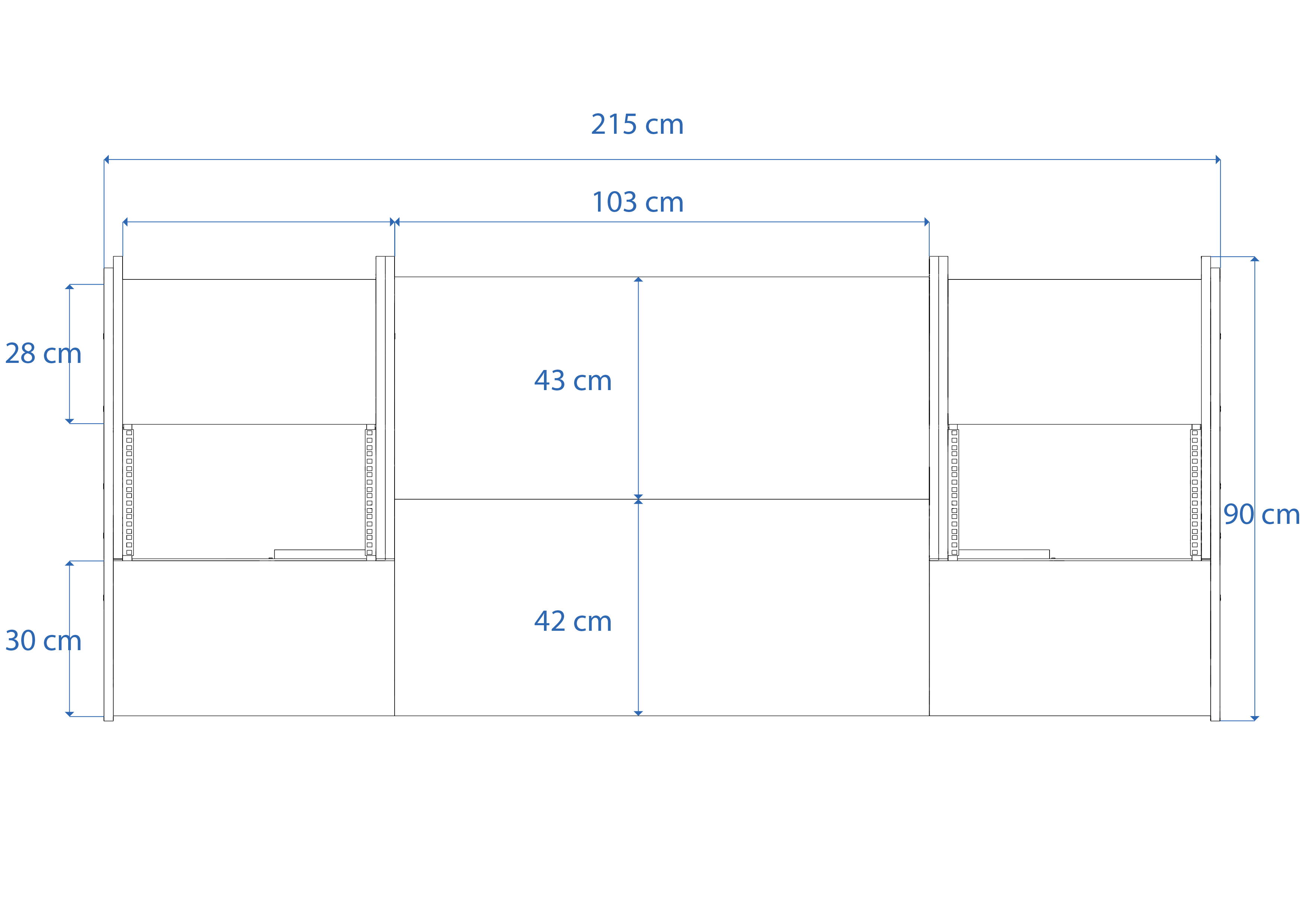 Producer 88 drawing with measurements, from above
