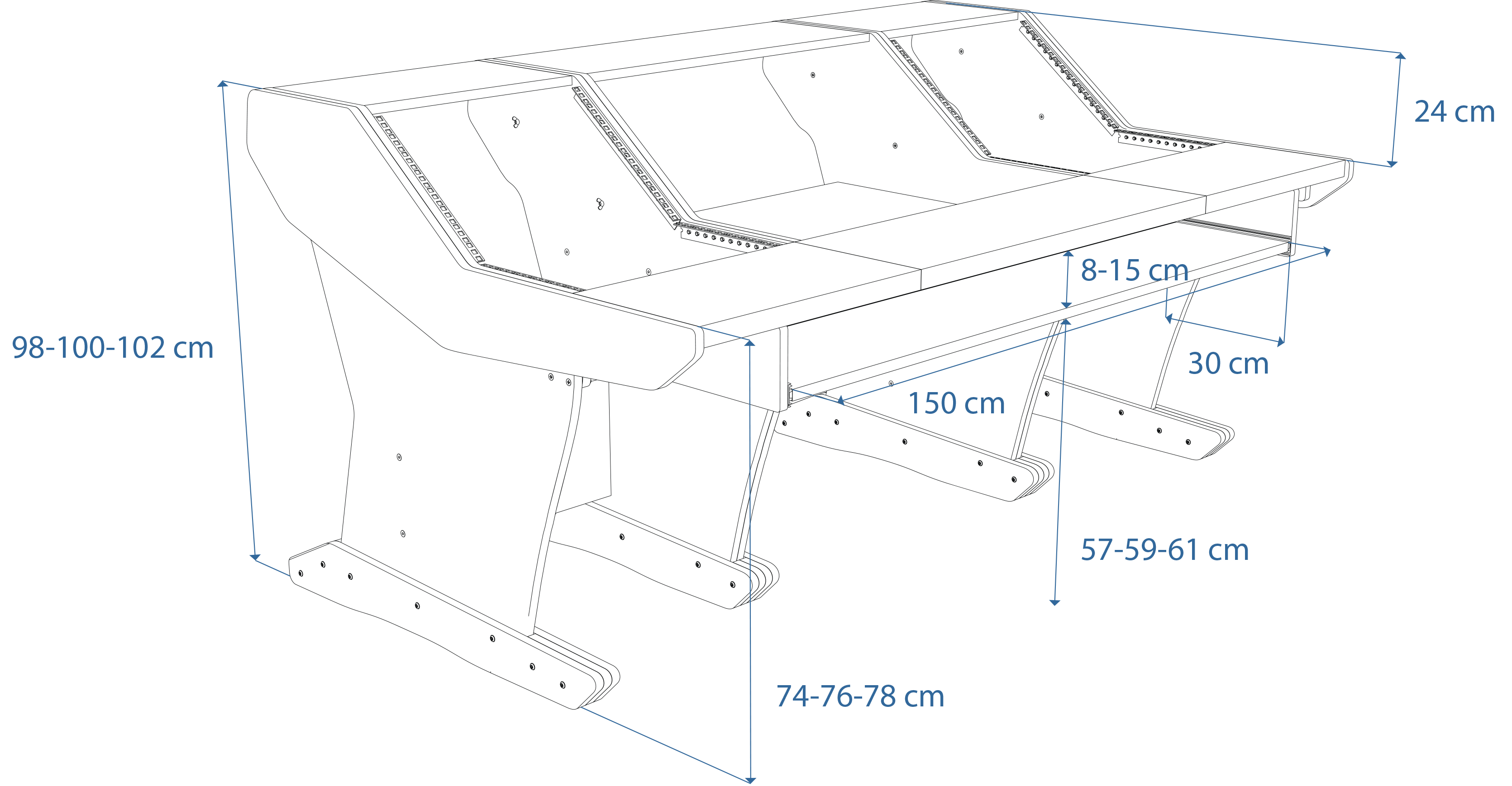 Dimensions Left View