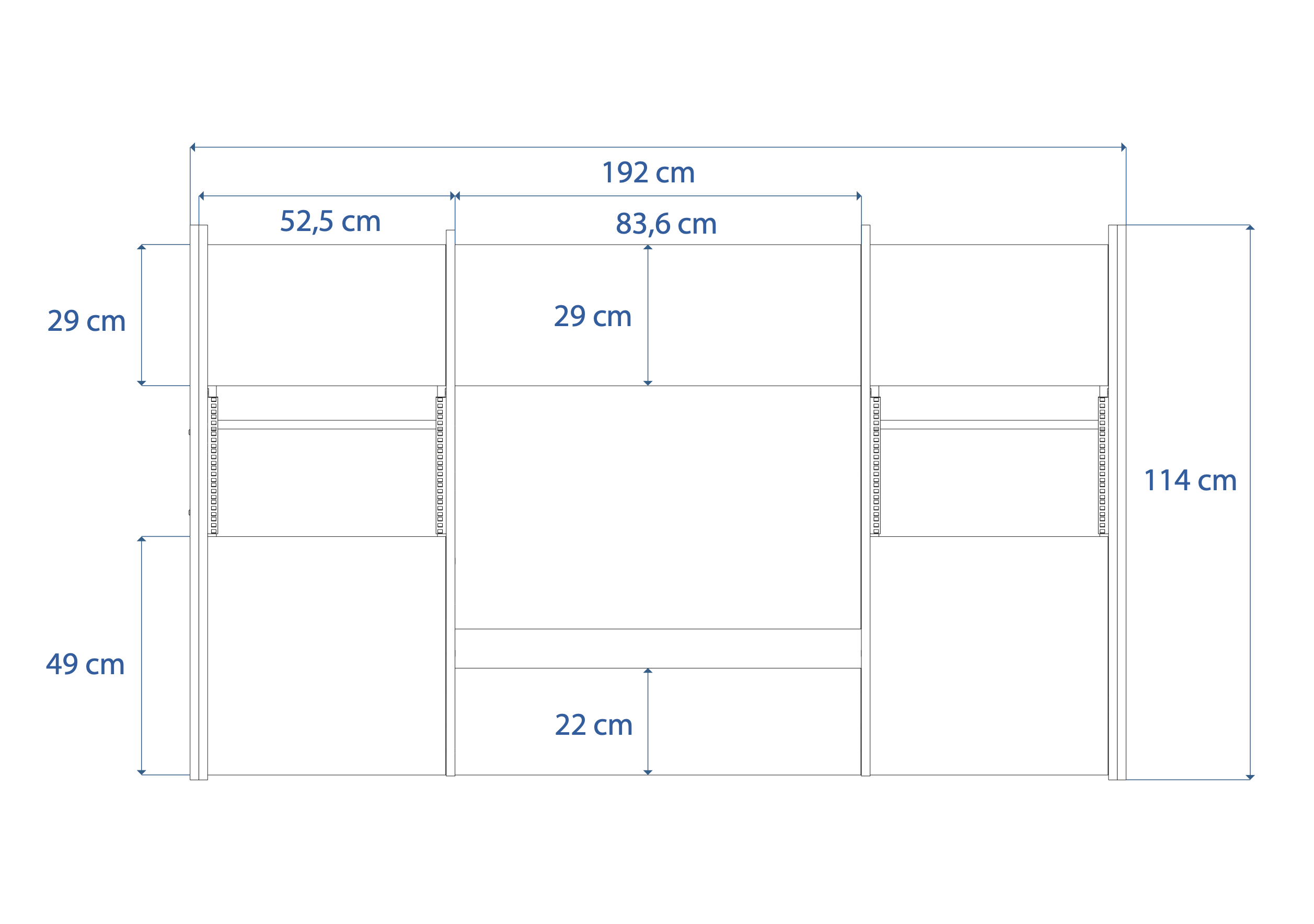Dimensions Right View