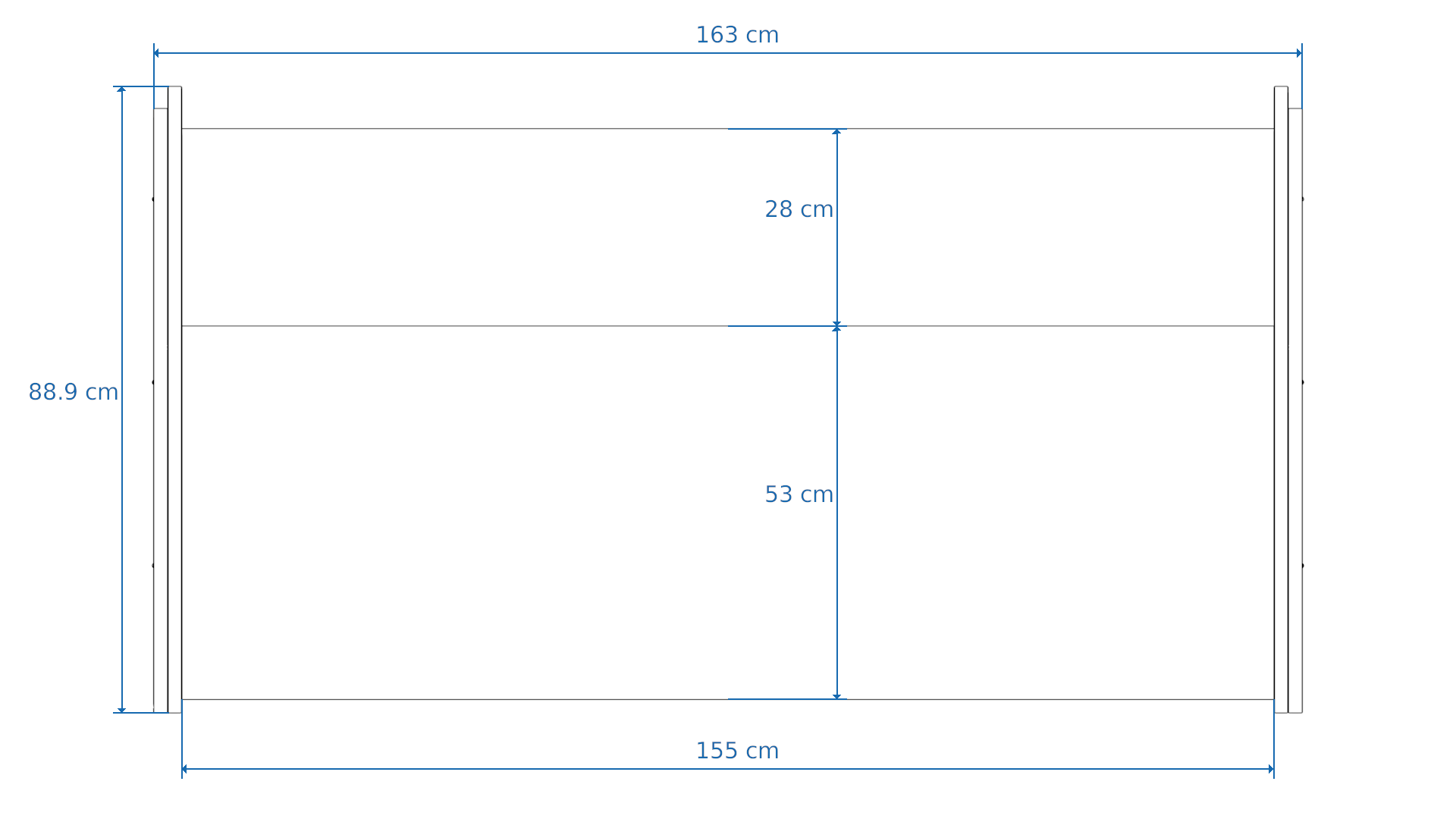 Dimensions Right View
