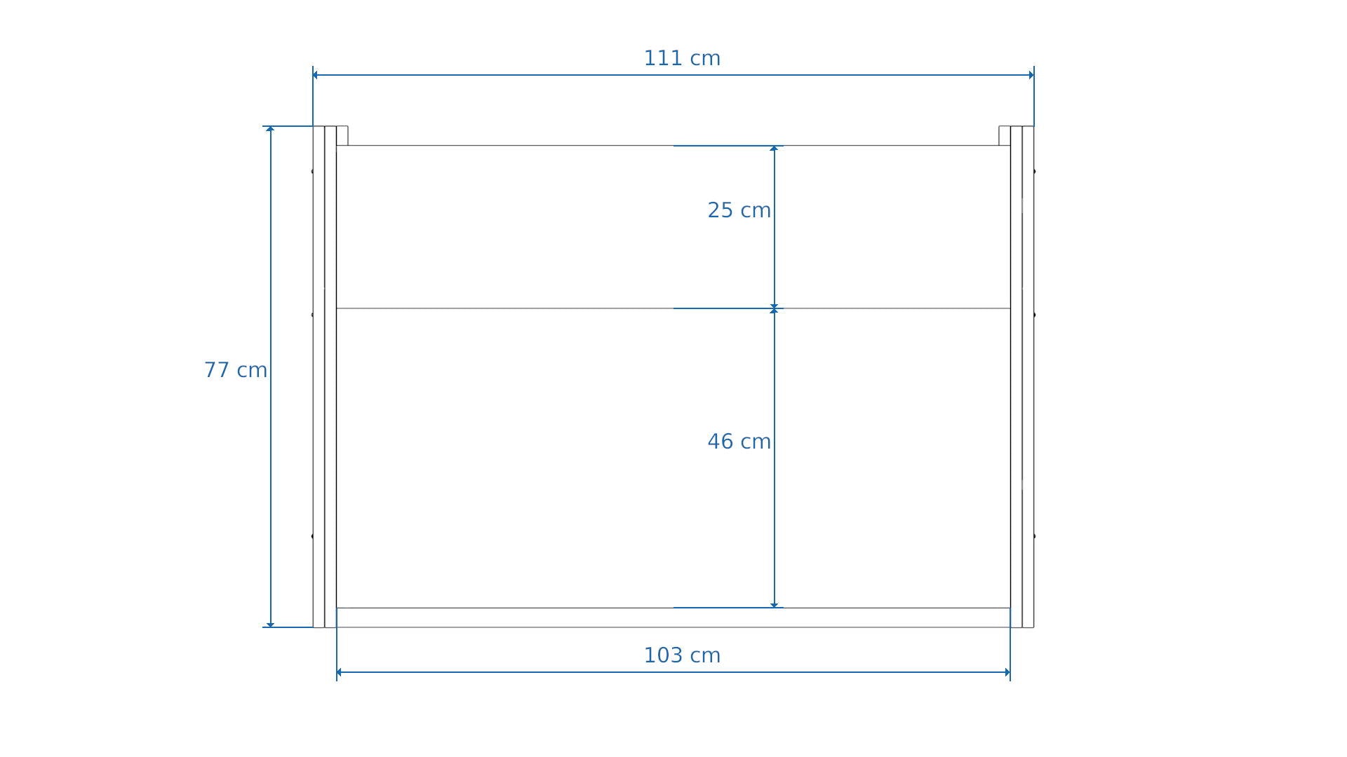 Dimensions Right View