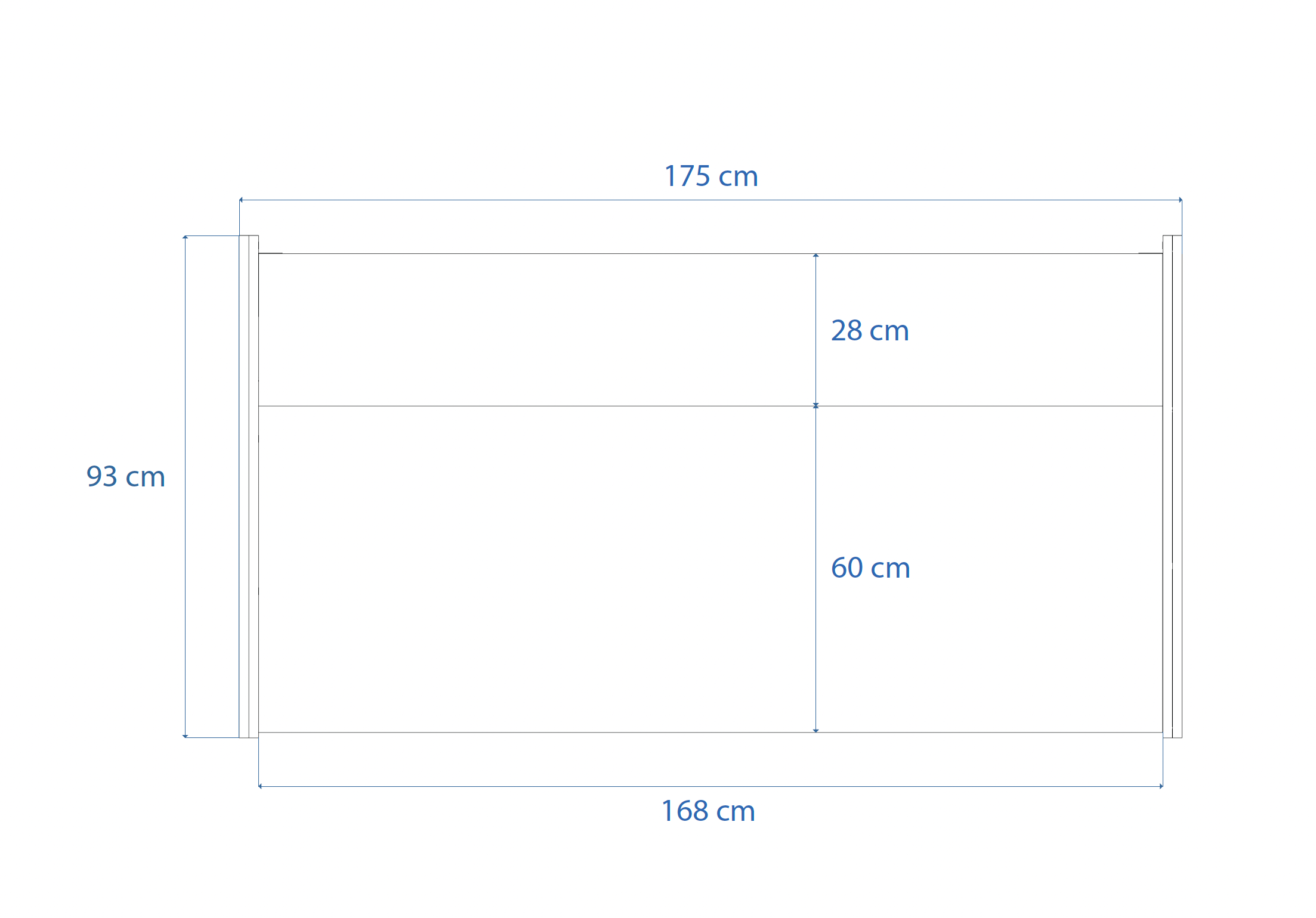Dimensions Right View