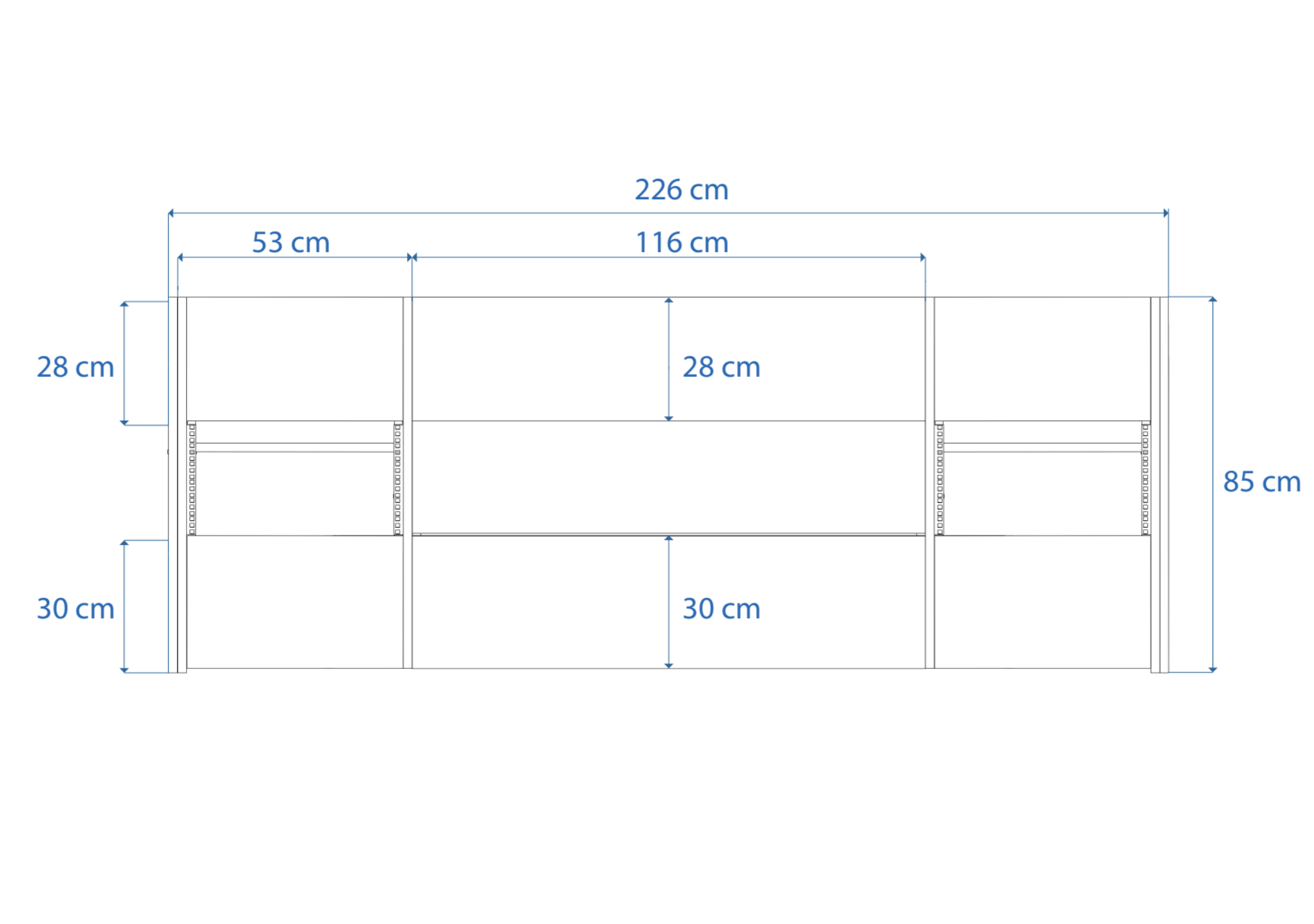 Dimensions Right View