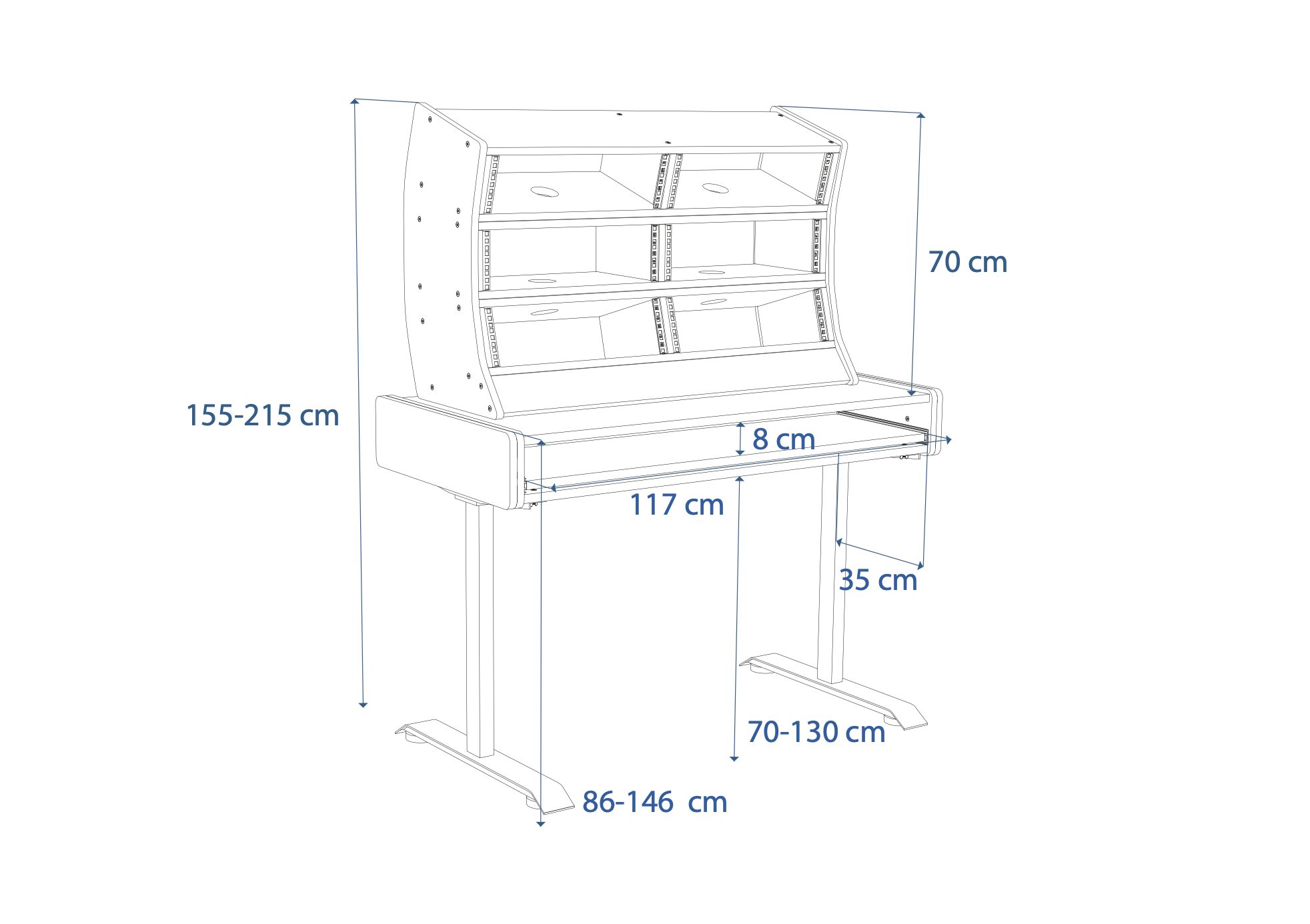 Dimensions Left View
