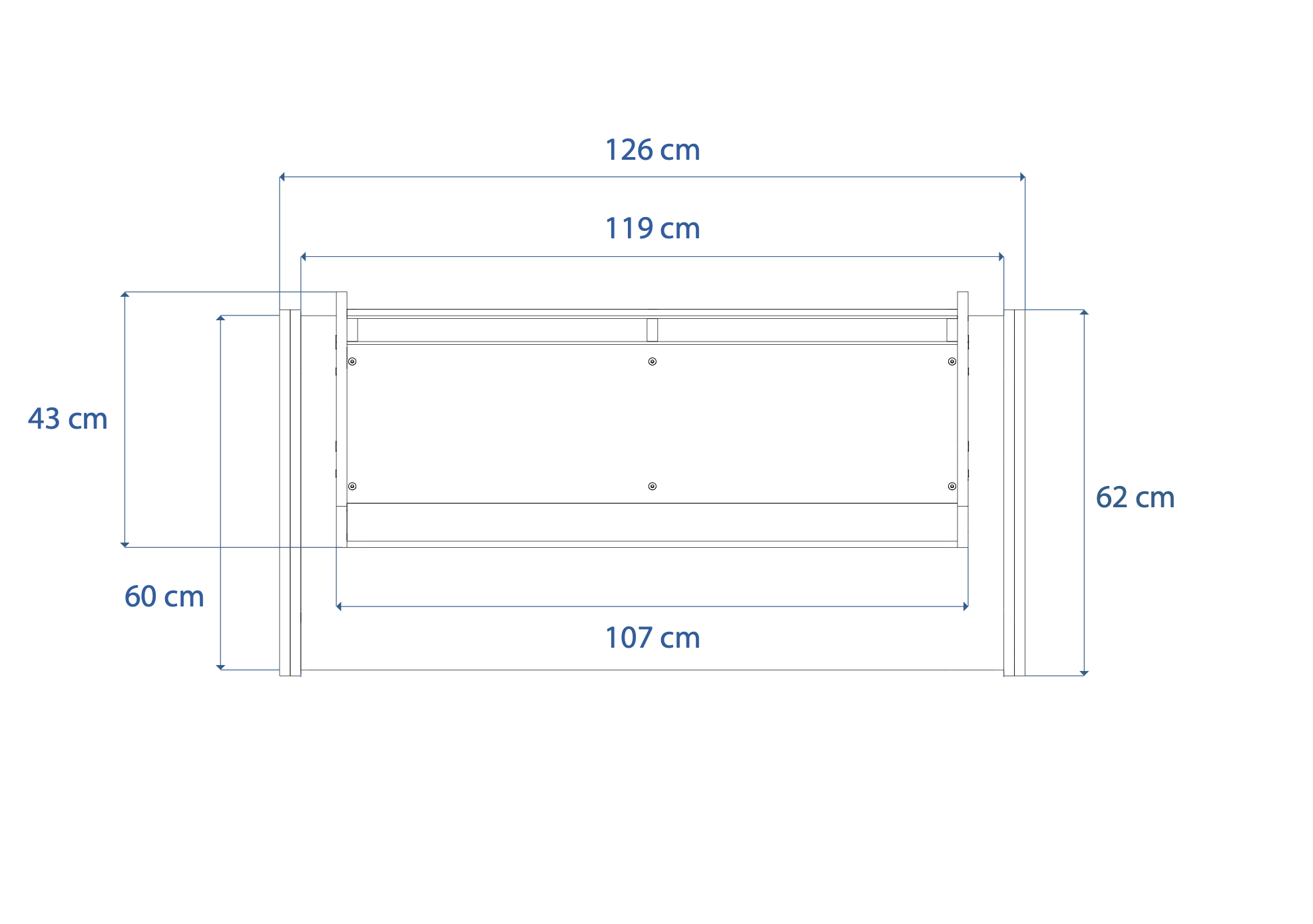 Dimensions Right View