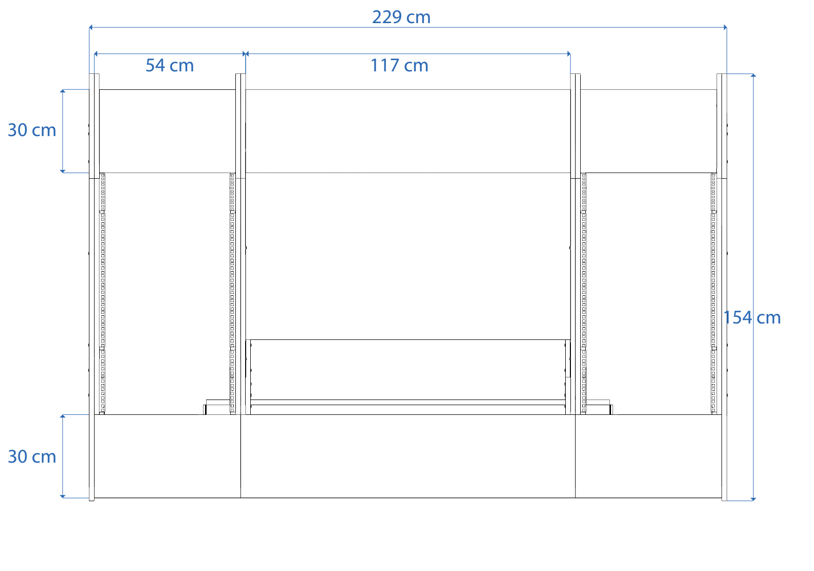Dimensions Right View