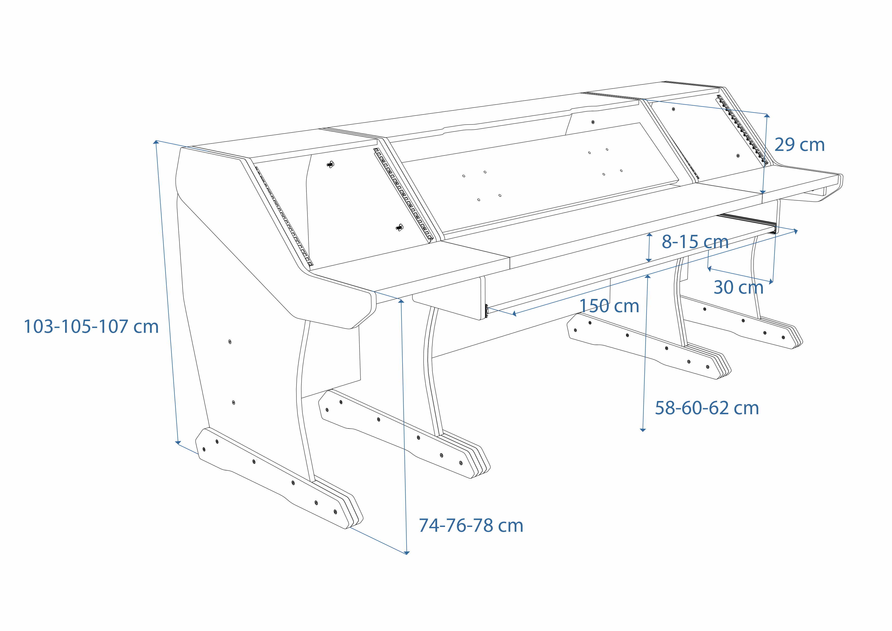 Dimensions Left View