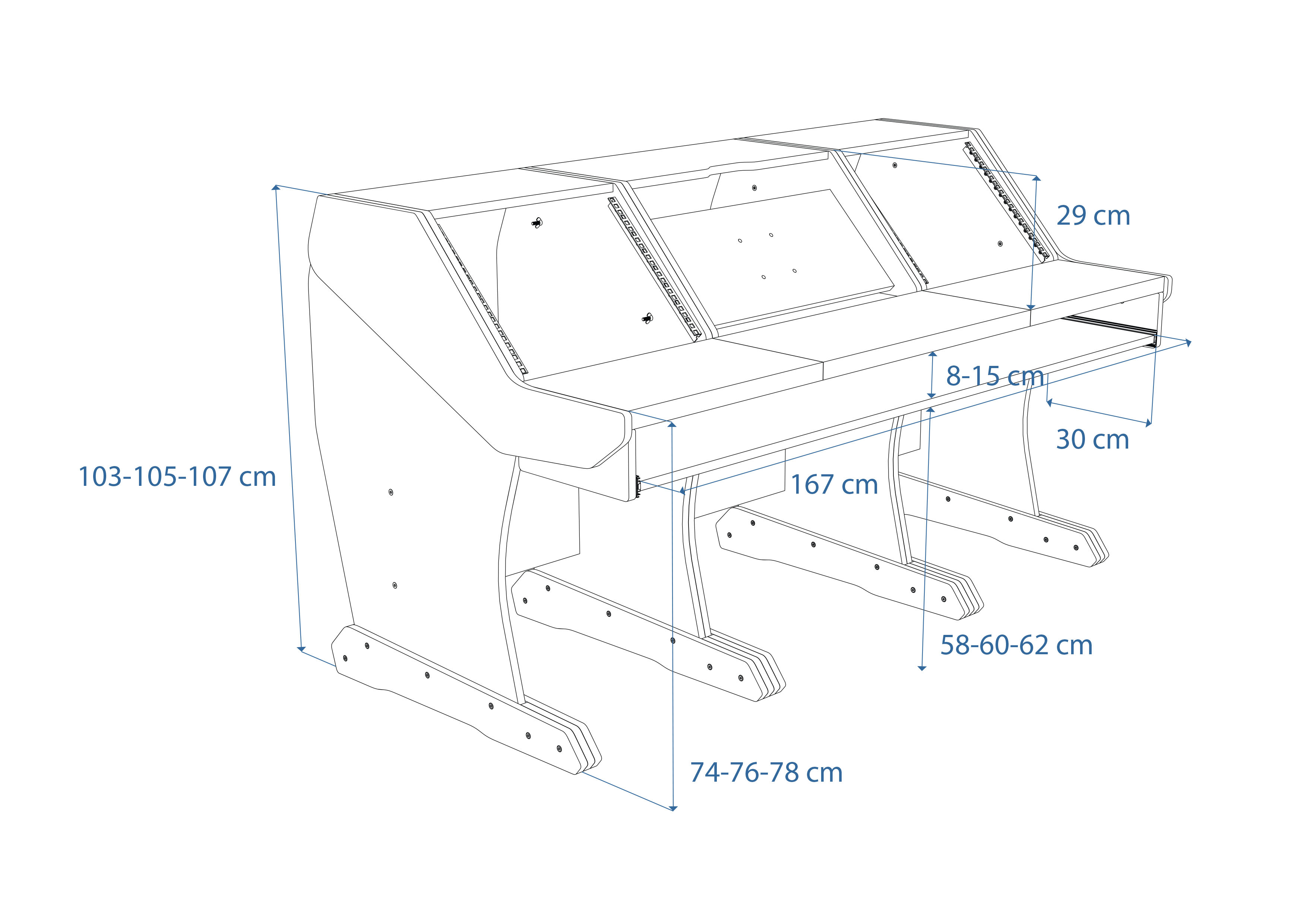 Dimensions Left View