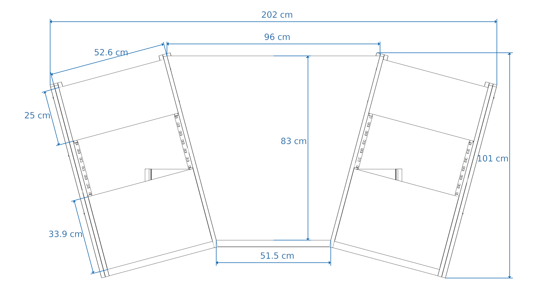 Dimensions Right View