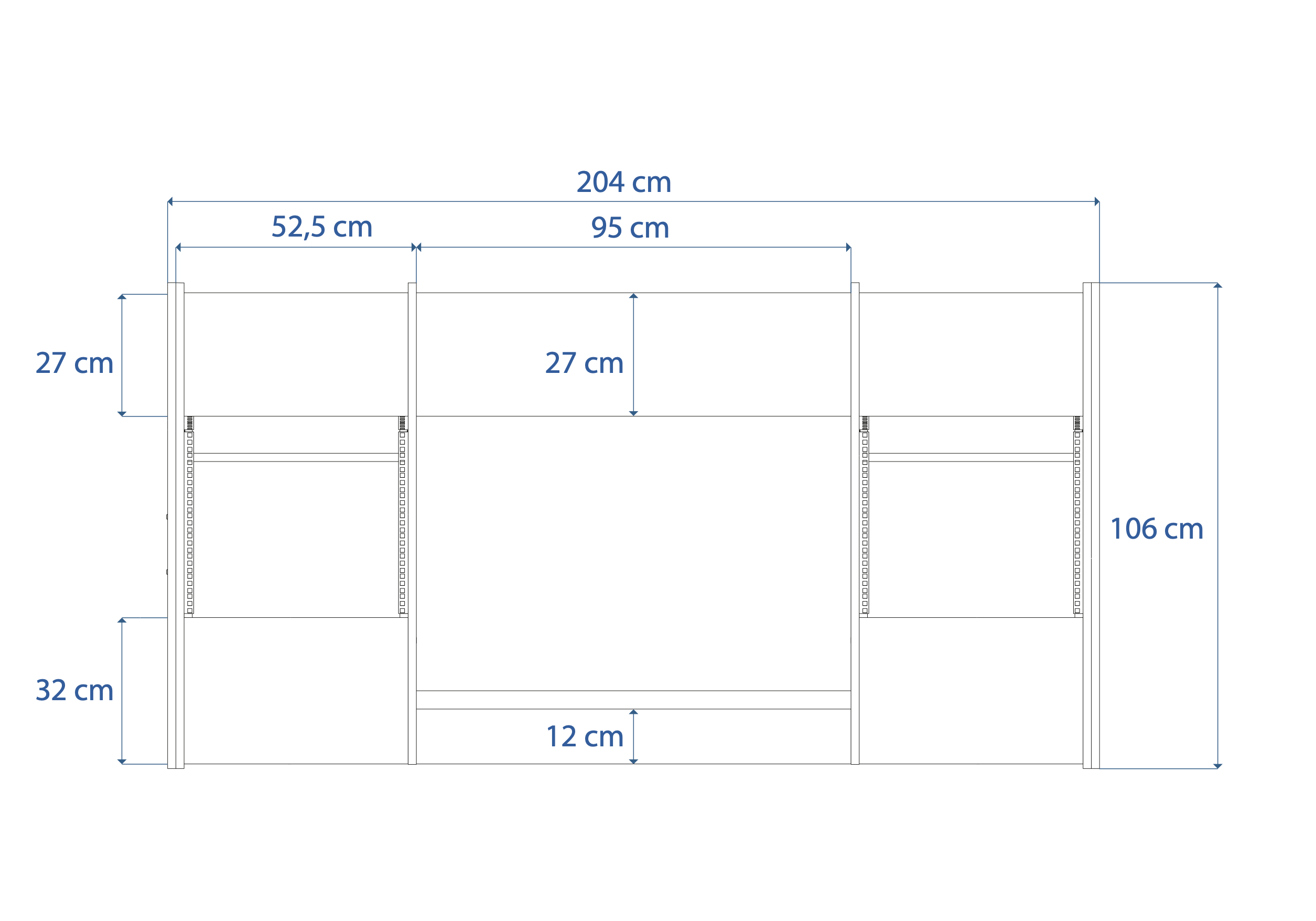 Dimensions Right View