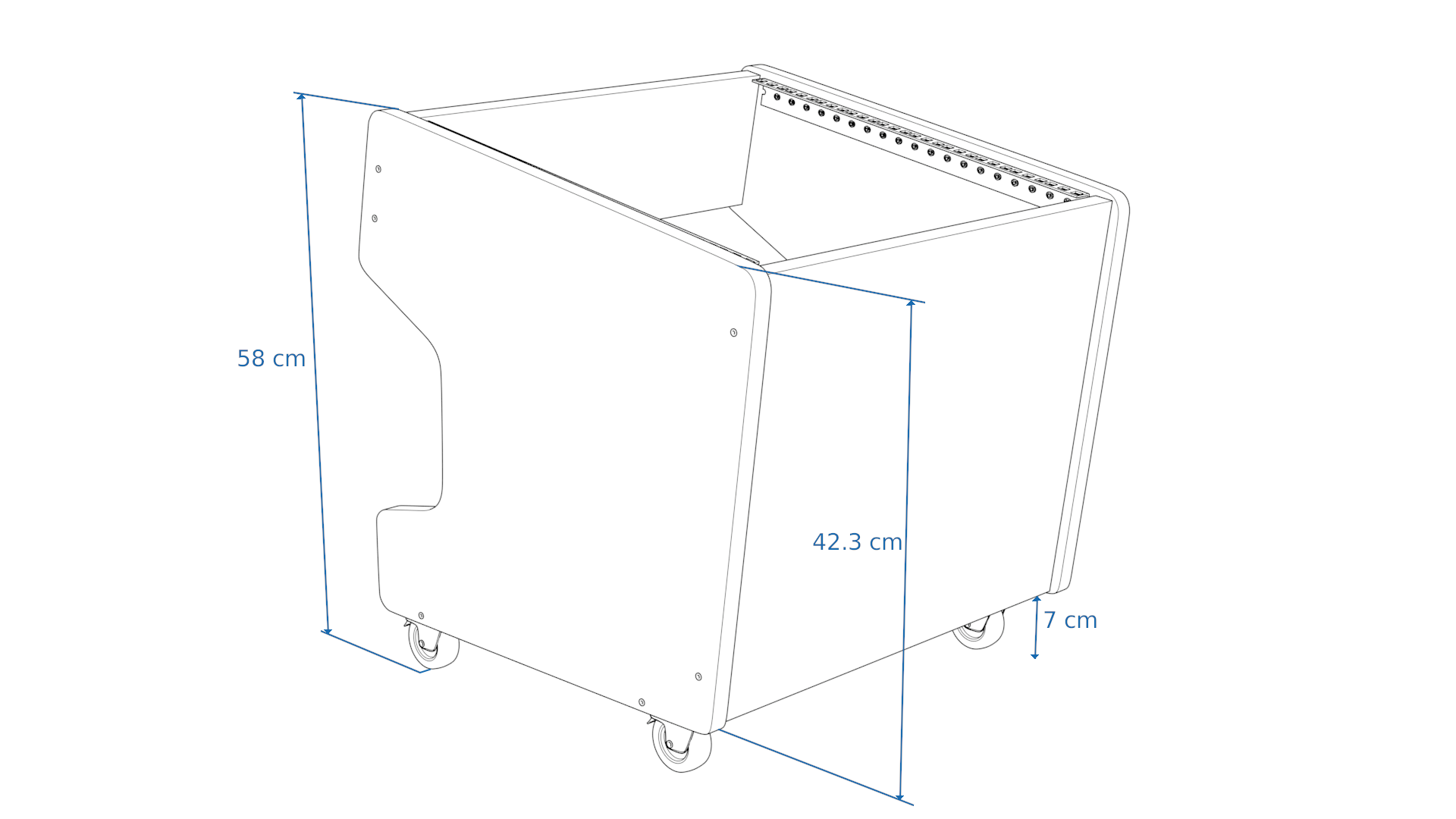 Dimensions Left View