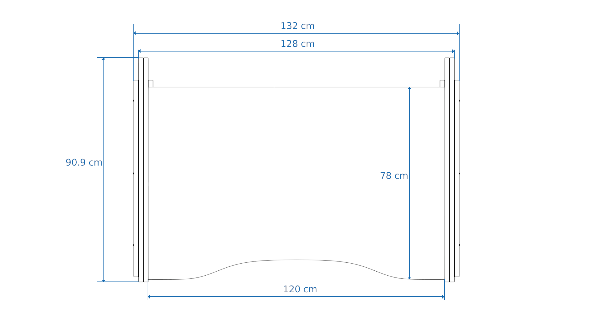 Dimensions Right View