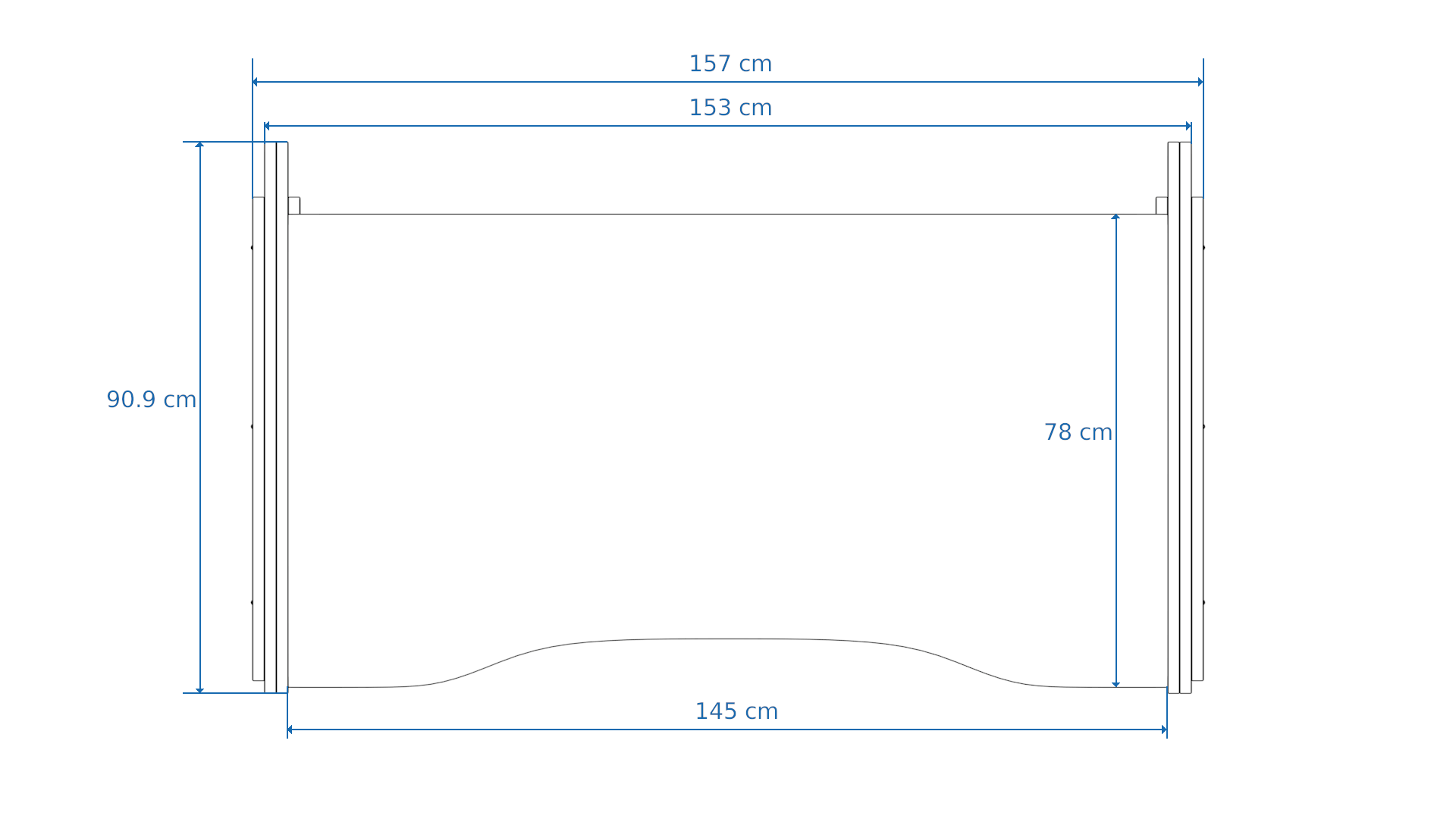 Dimensions Right View