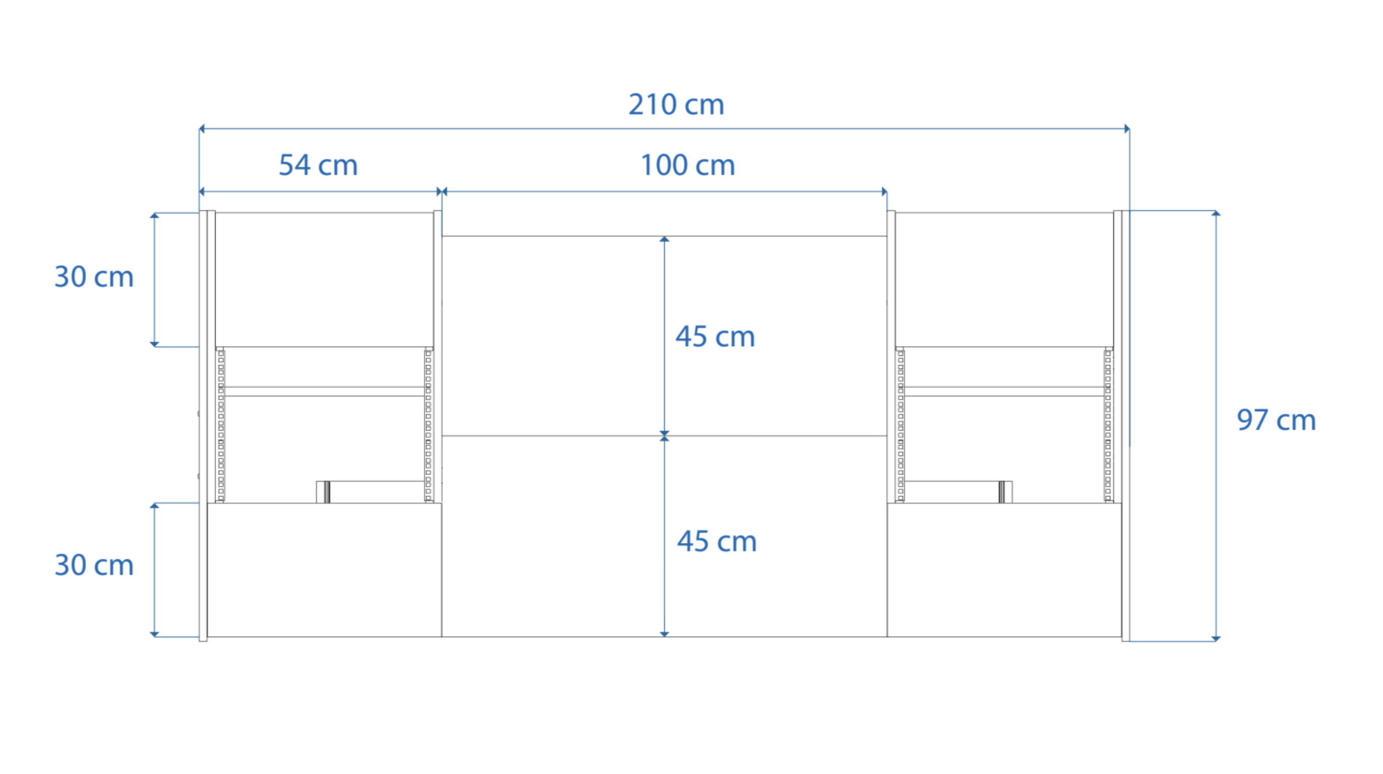 Dimensions Right View