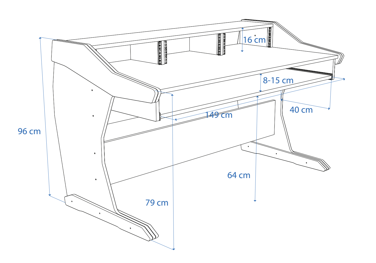 Dimensions Left View