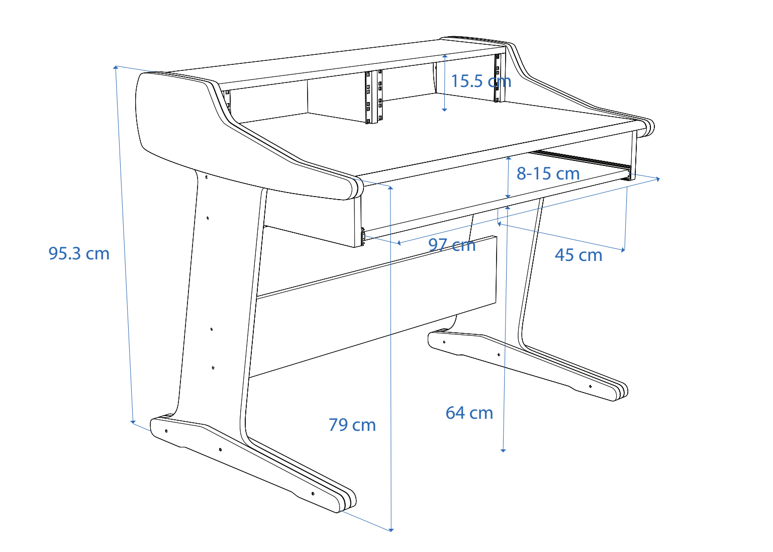 Dimensions Left View