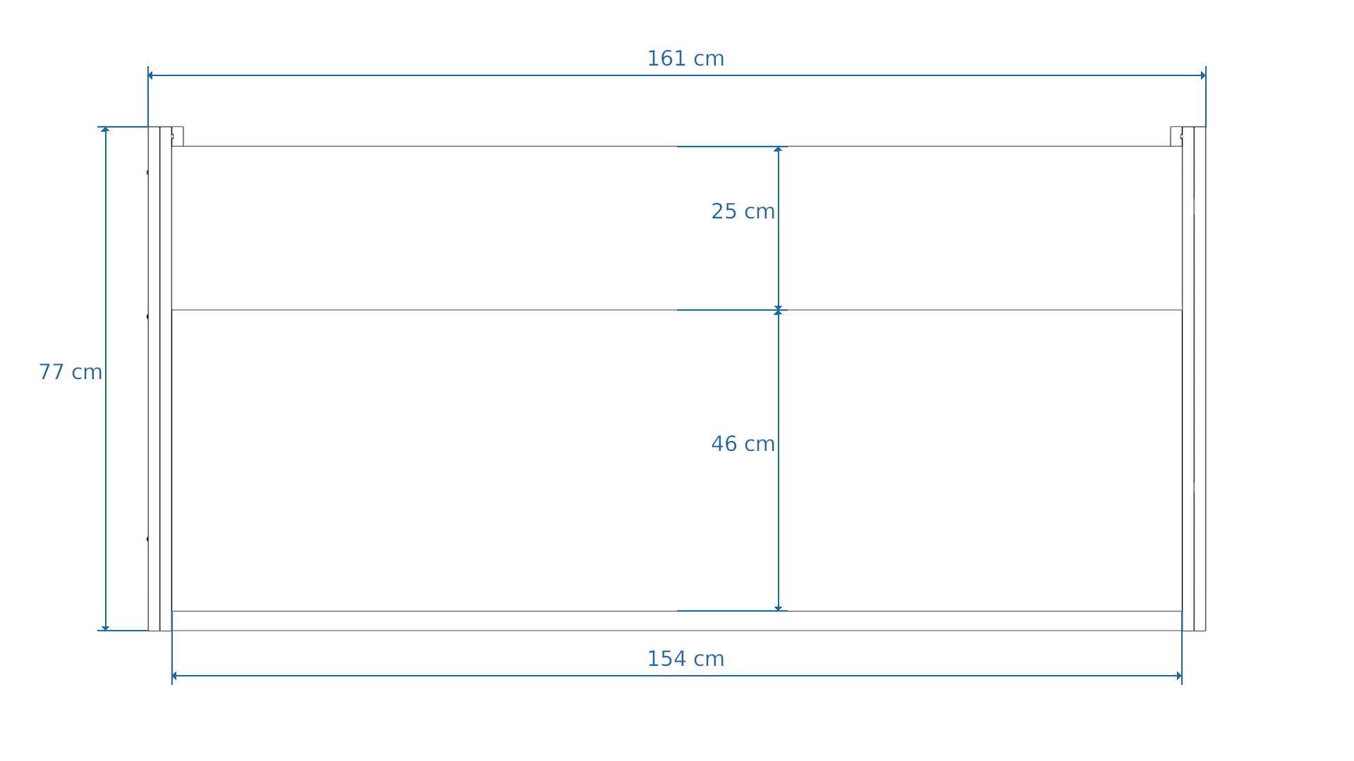 Dimensions Right View