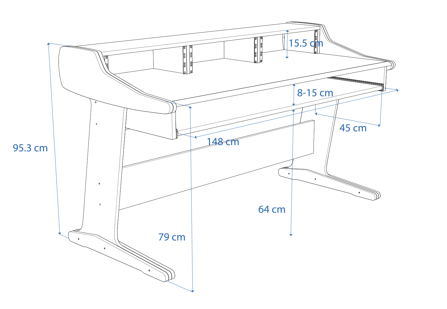 Dimensions Left View