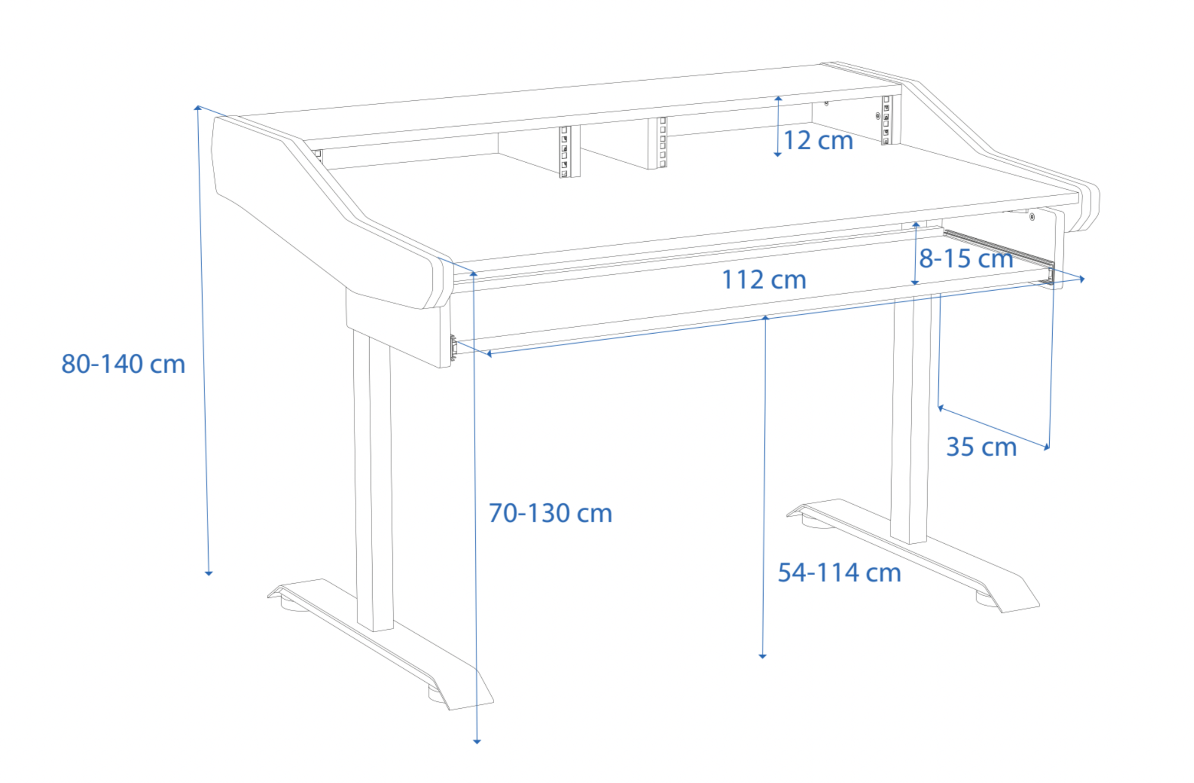 Dimensions Left View