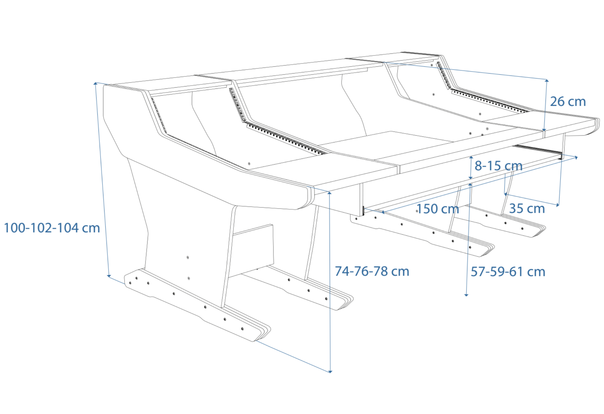 Dimensions Left View