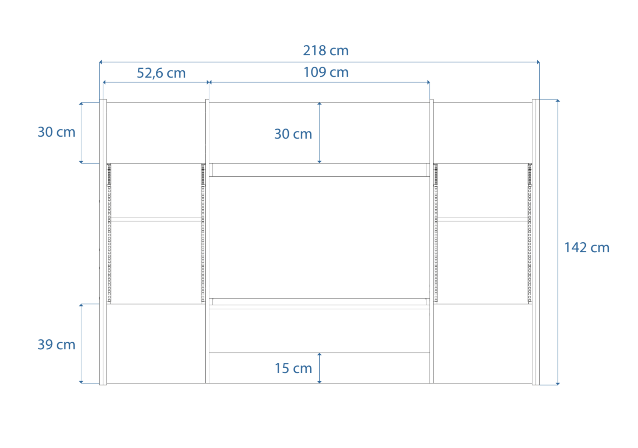 Dimensions Right View