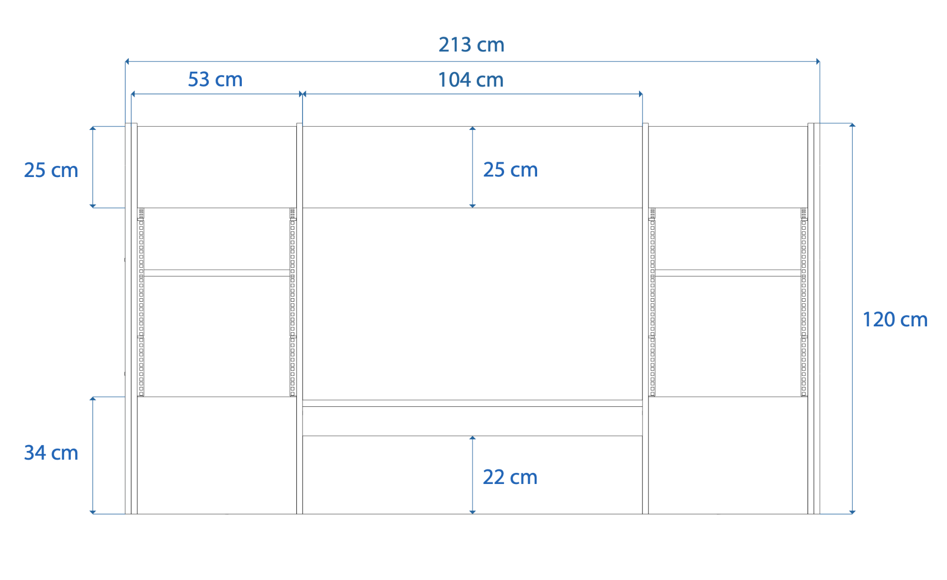 Dimensions Right View