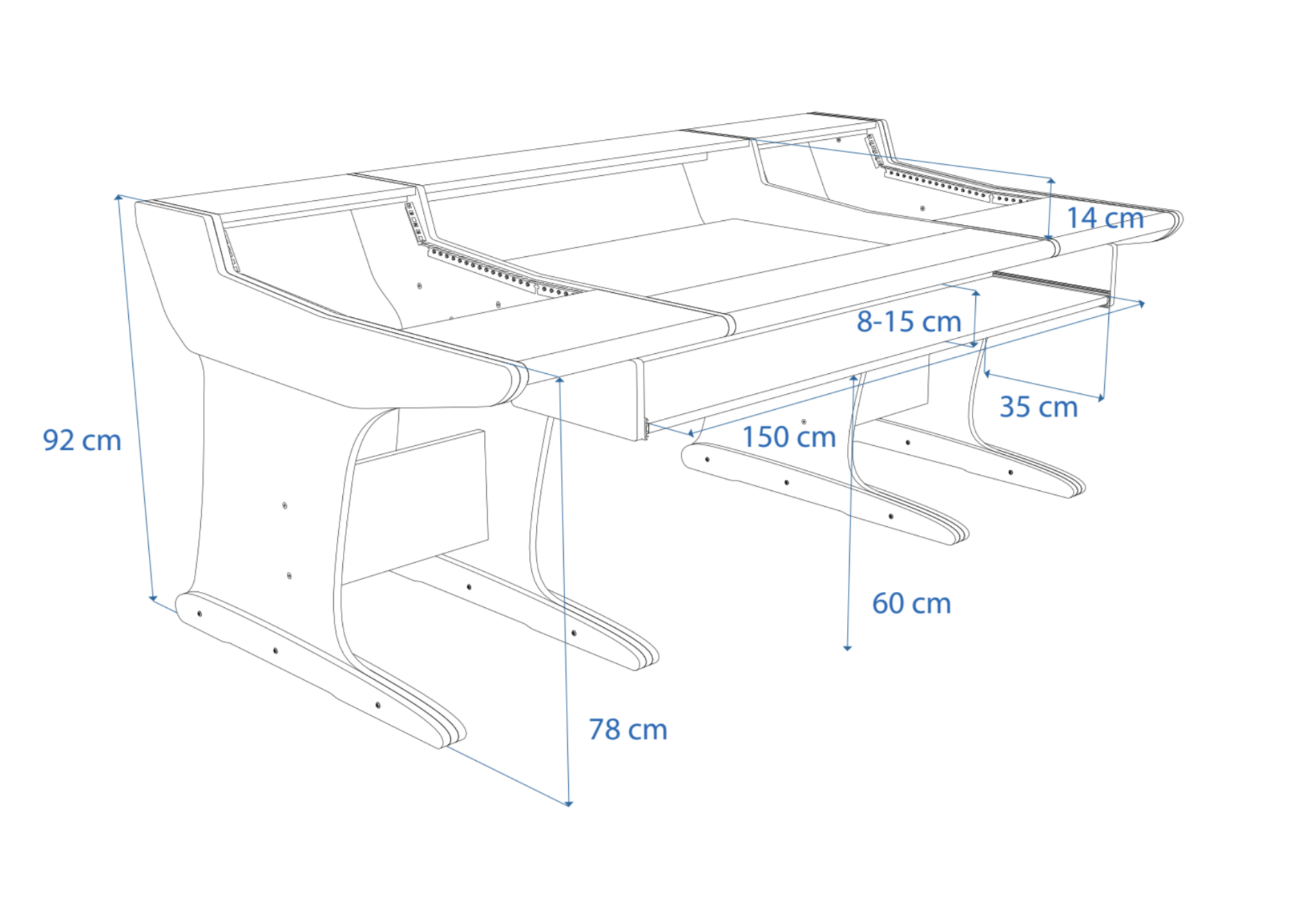 Dimensions Left View