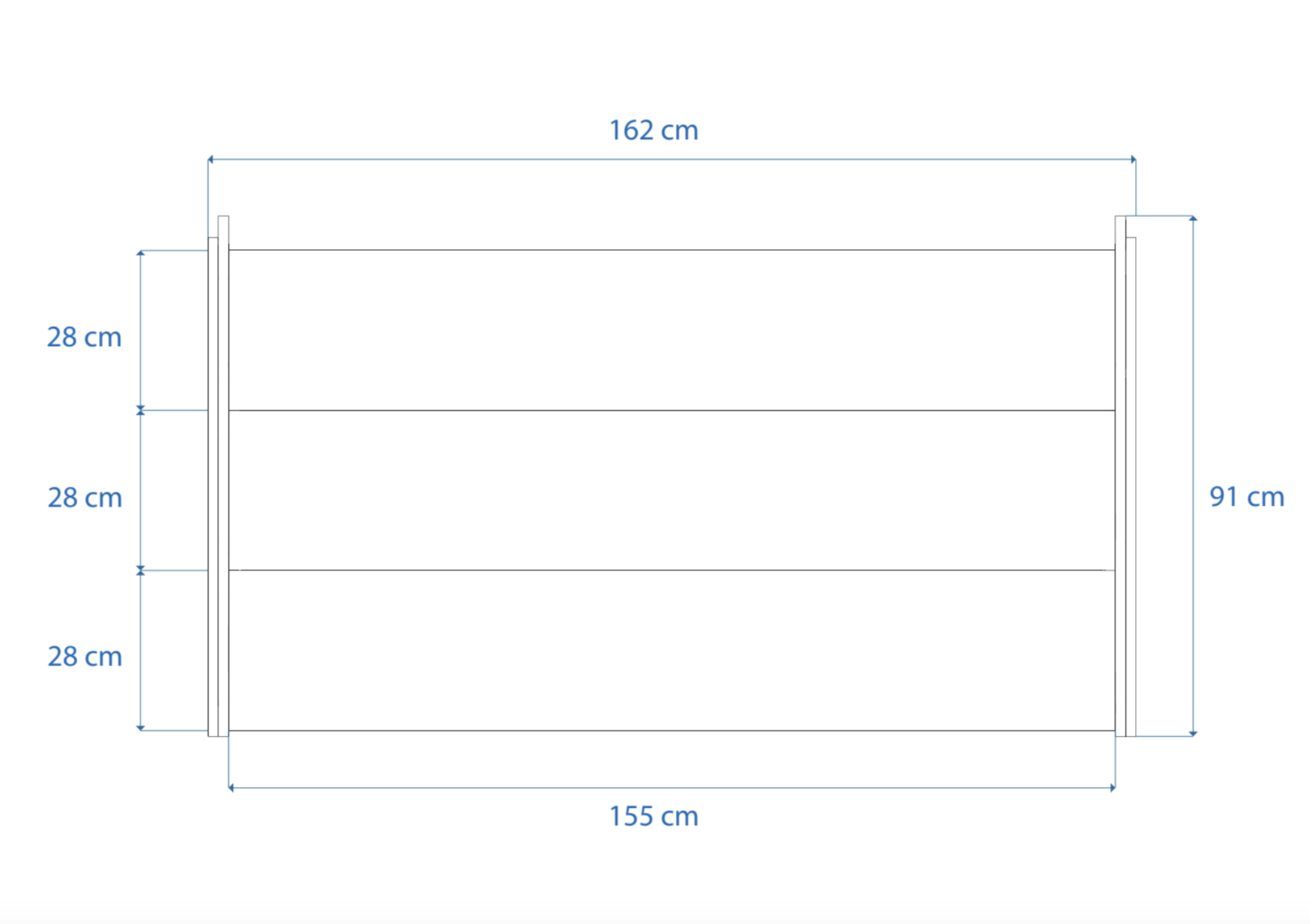 Dimensions Right View