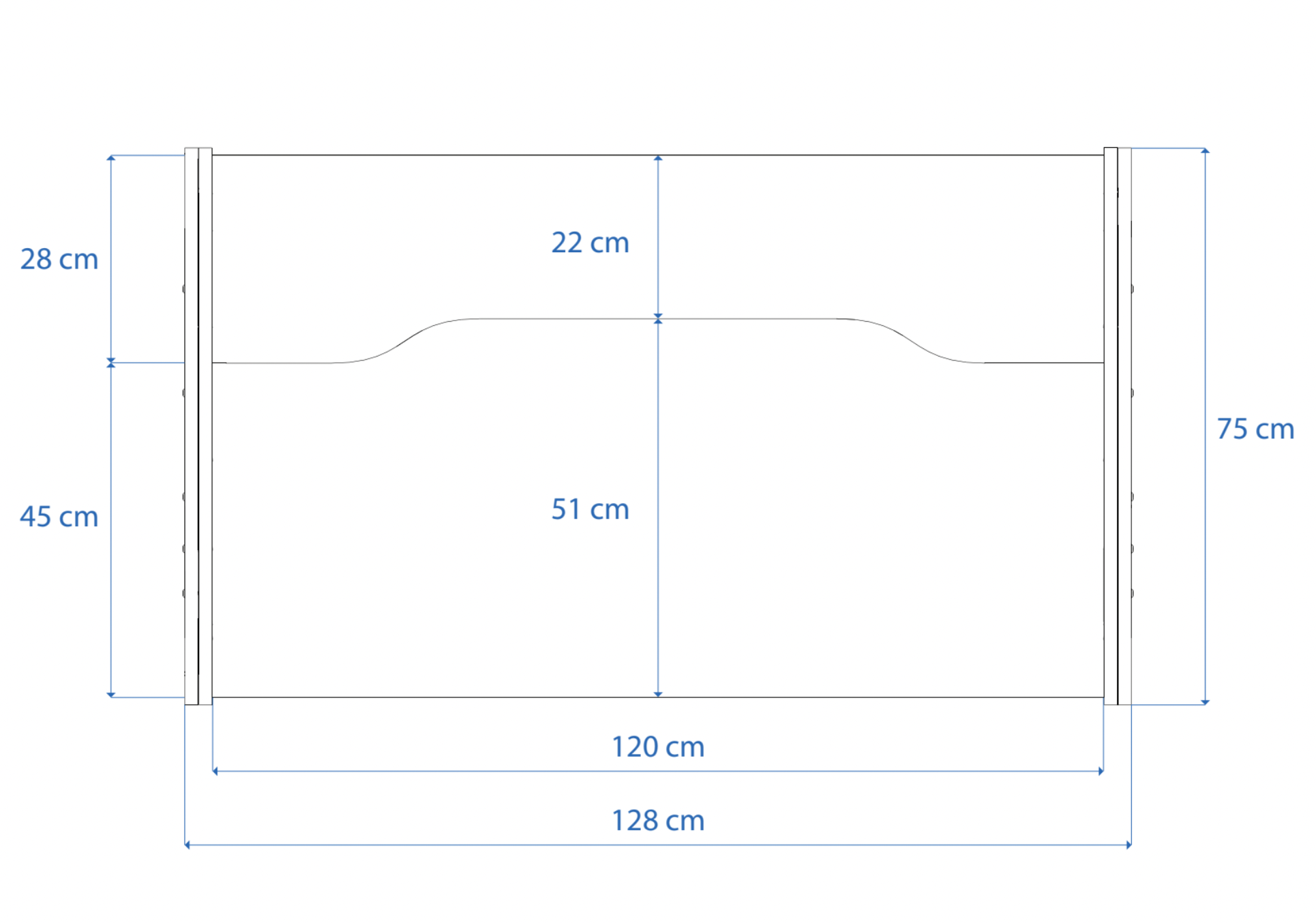 Dimensions Right View