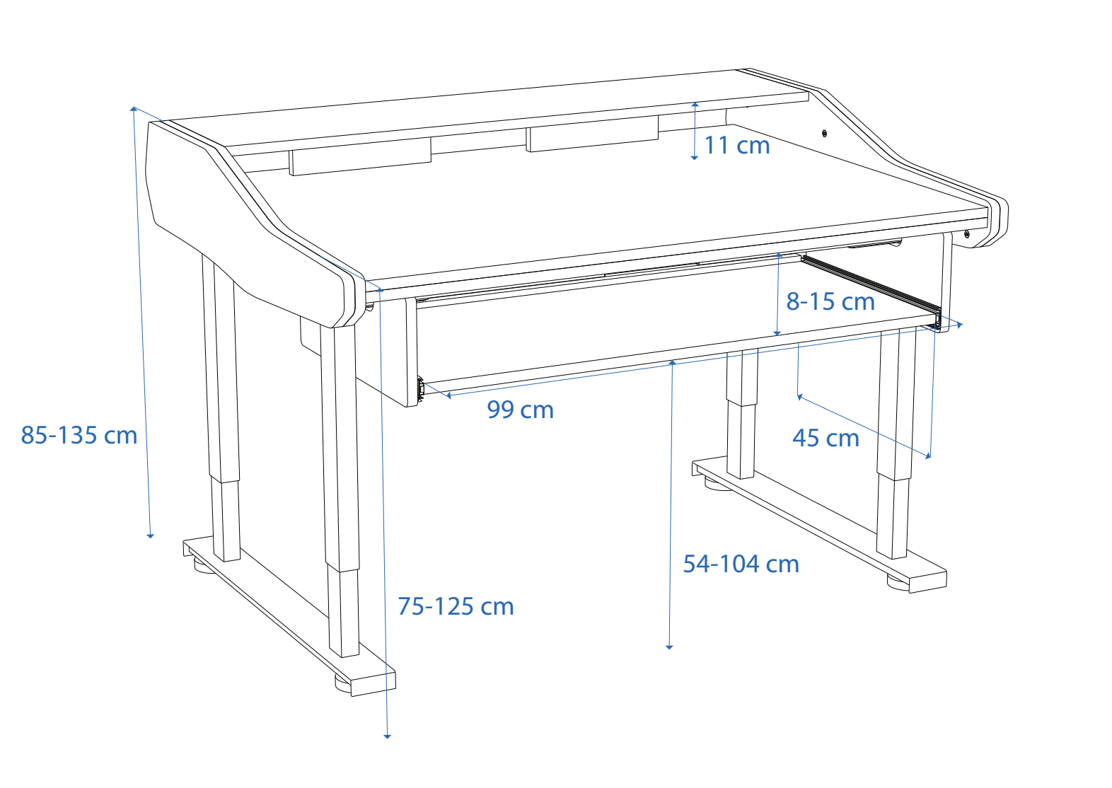 Dimensions Left View