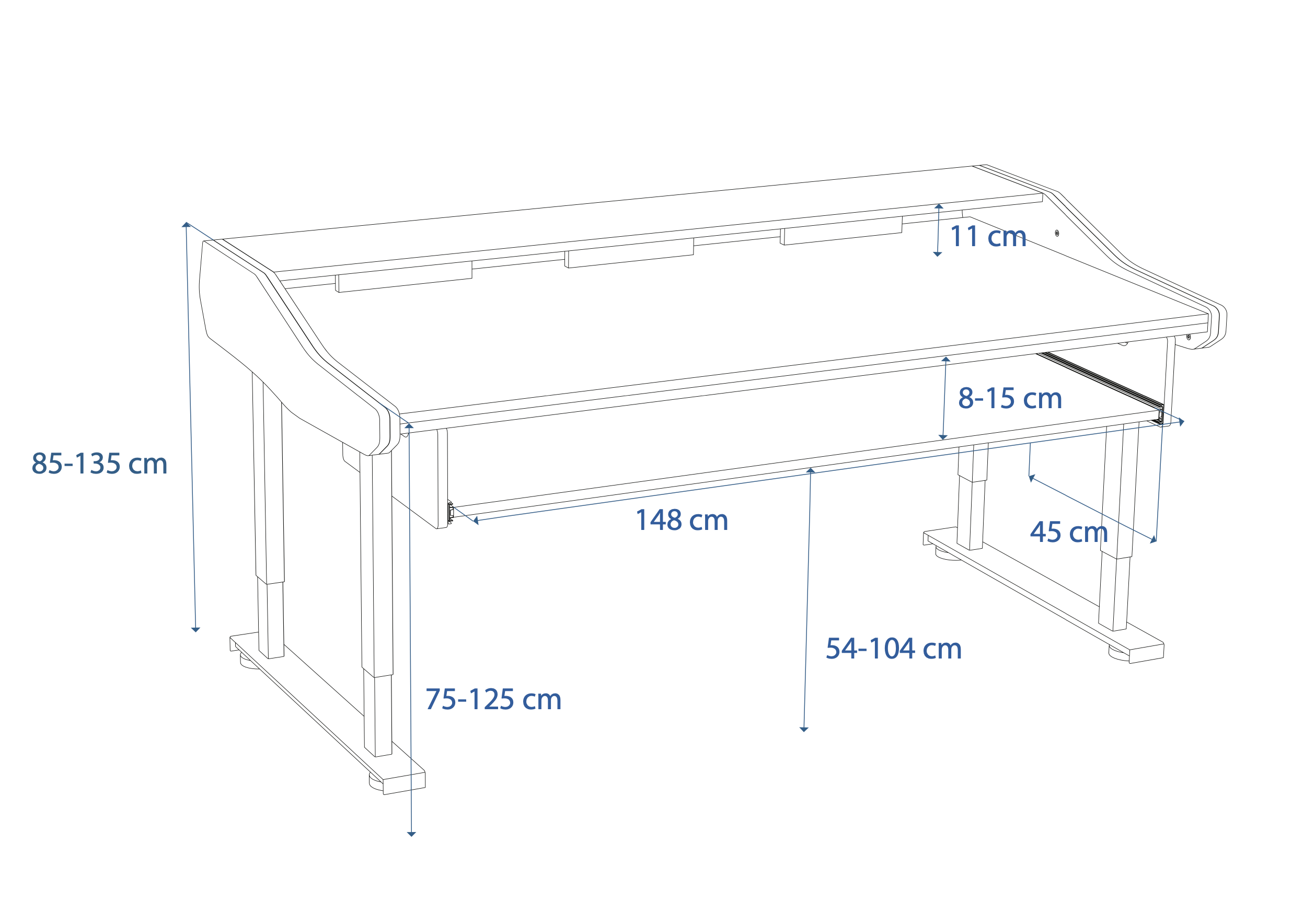 Dimensions Left View