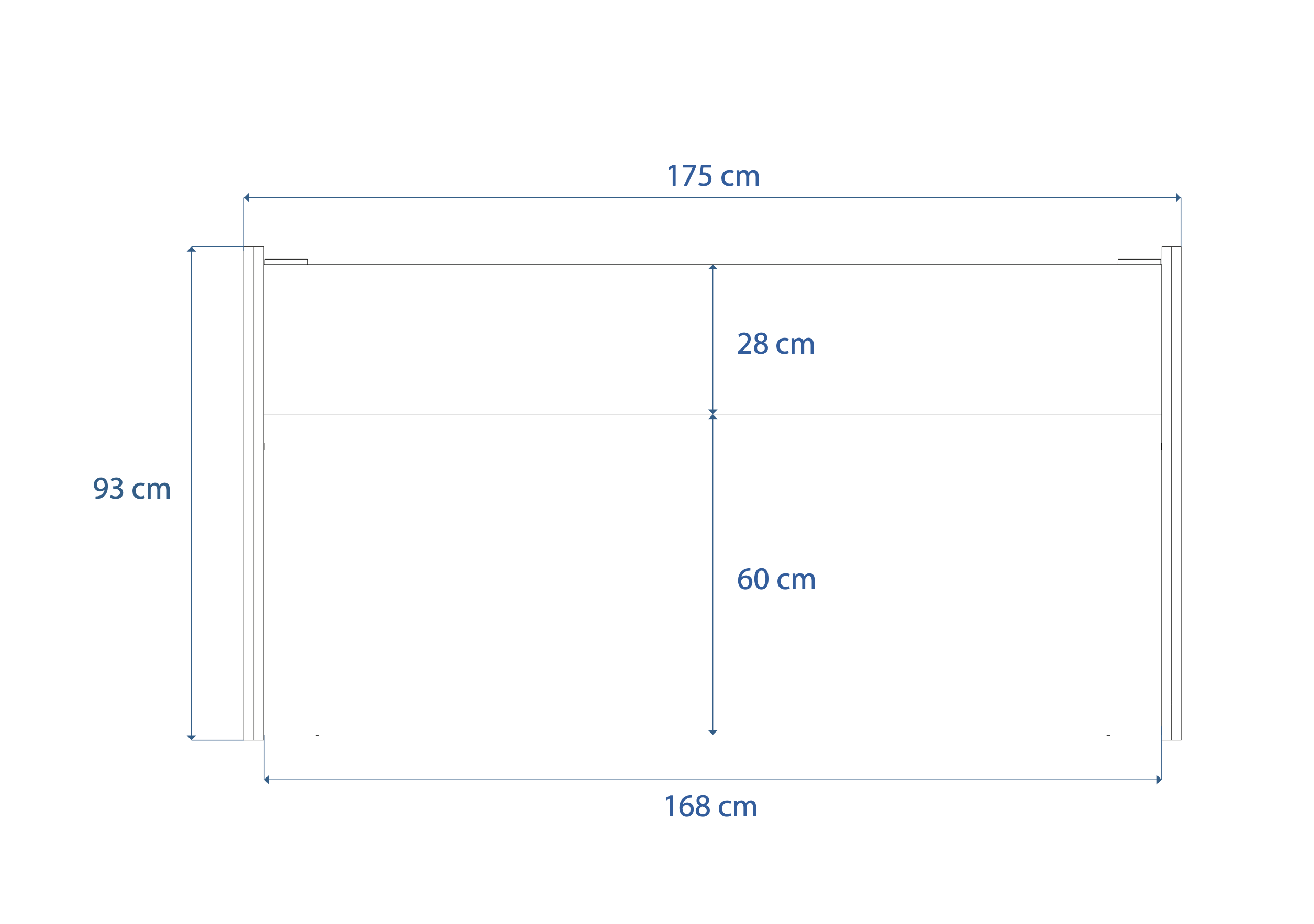 Dimensions Right View