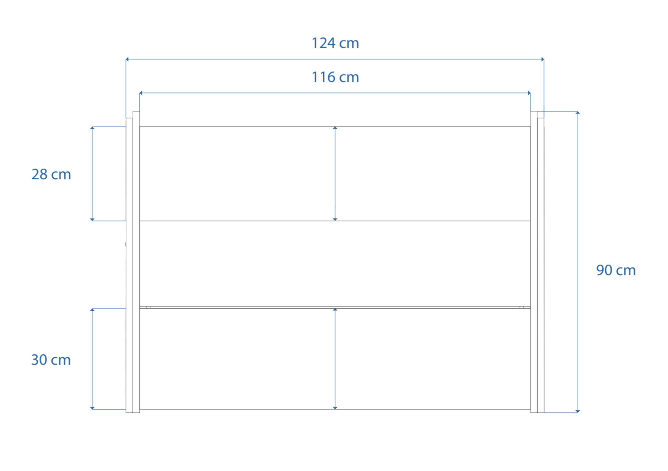 Dimensions Right View