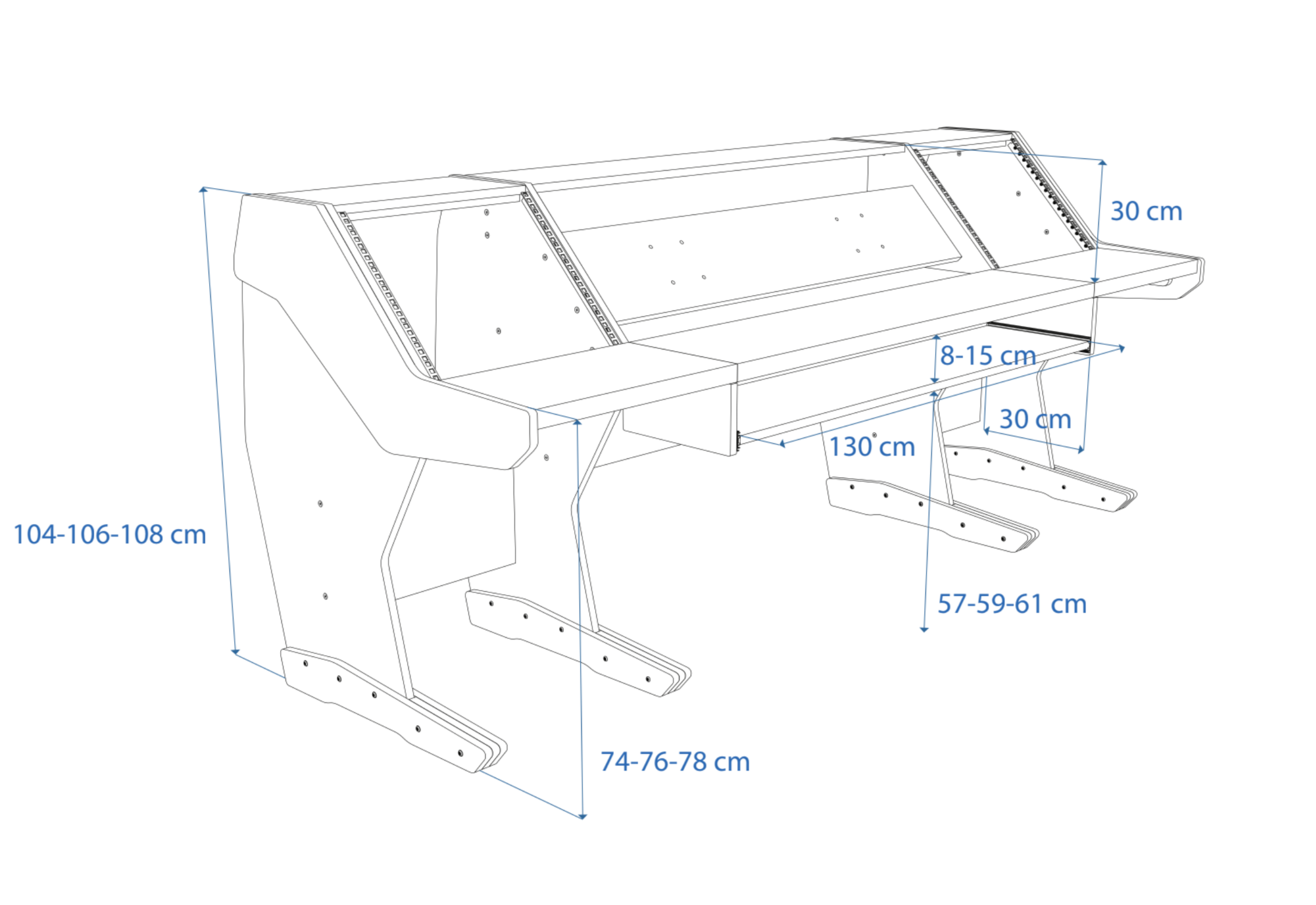Dimensions Left View