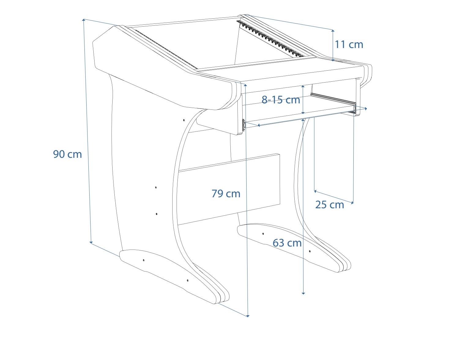 Dimensions Left View