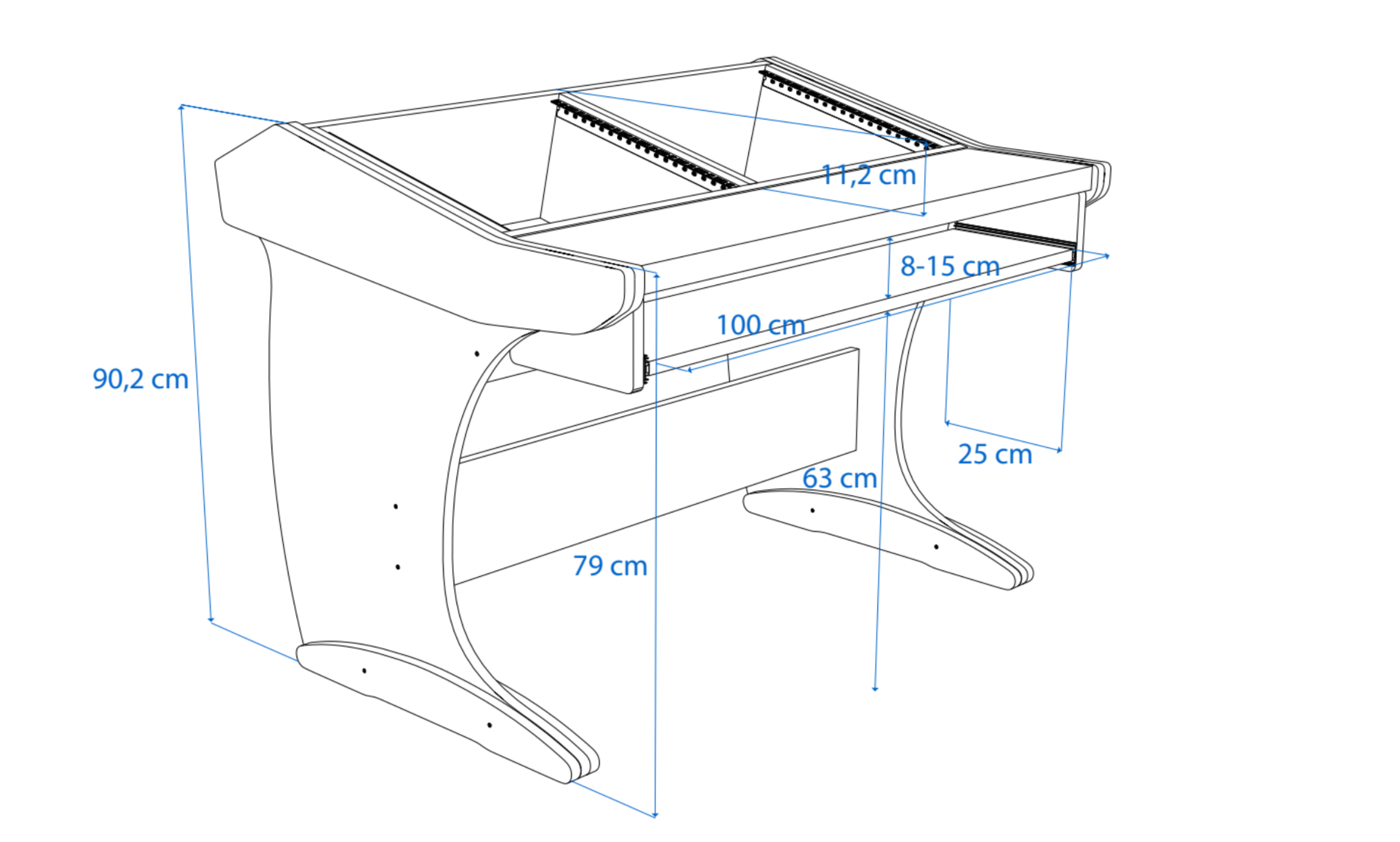 Dimensions Left View
