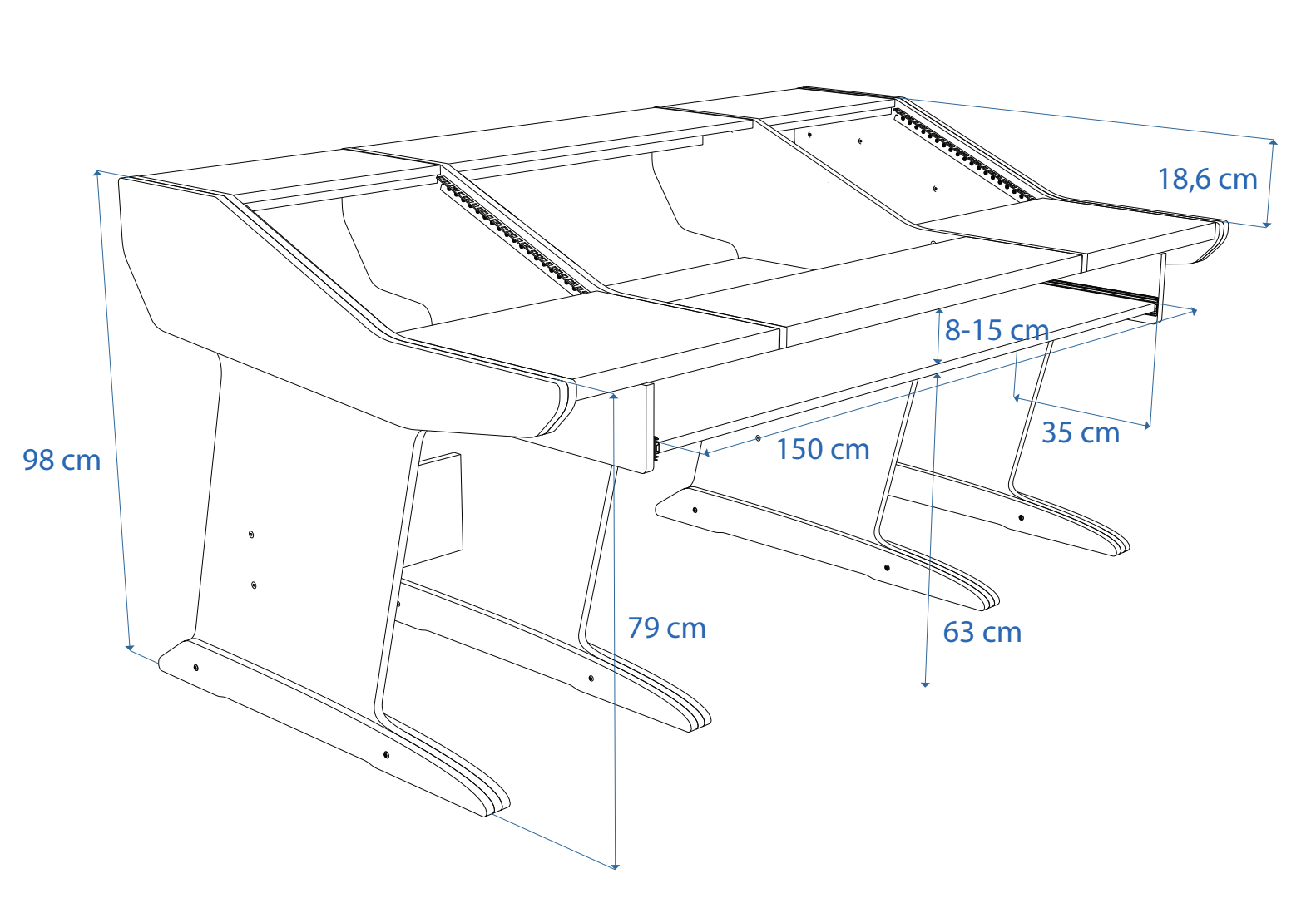 Dimensions Left View