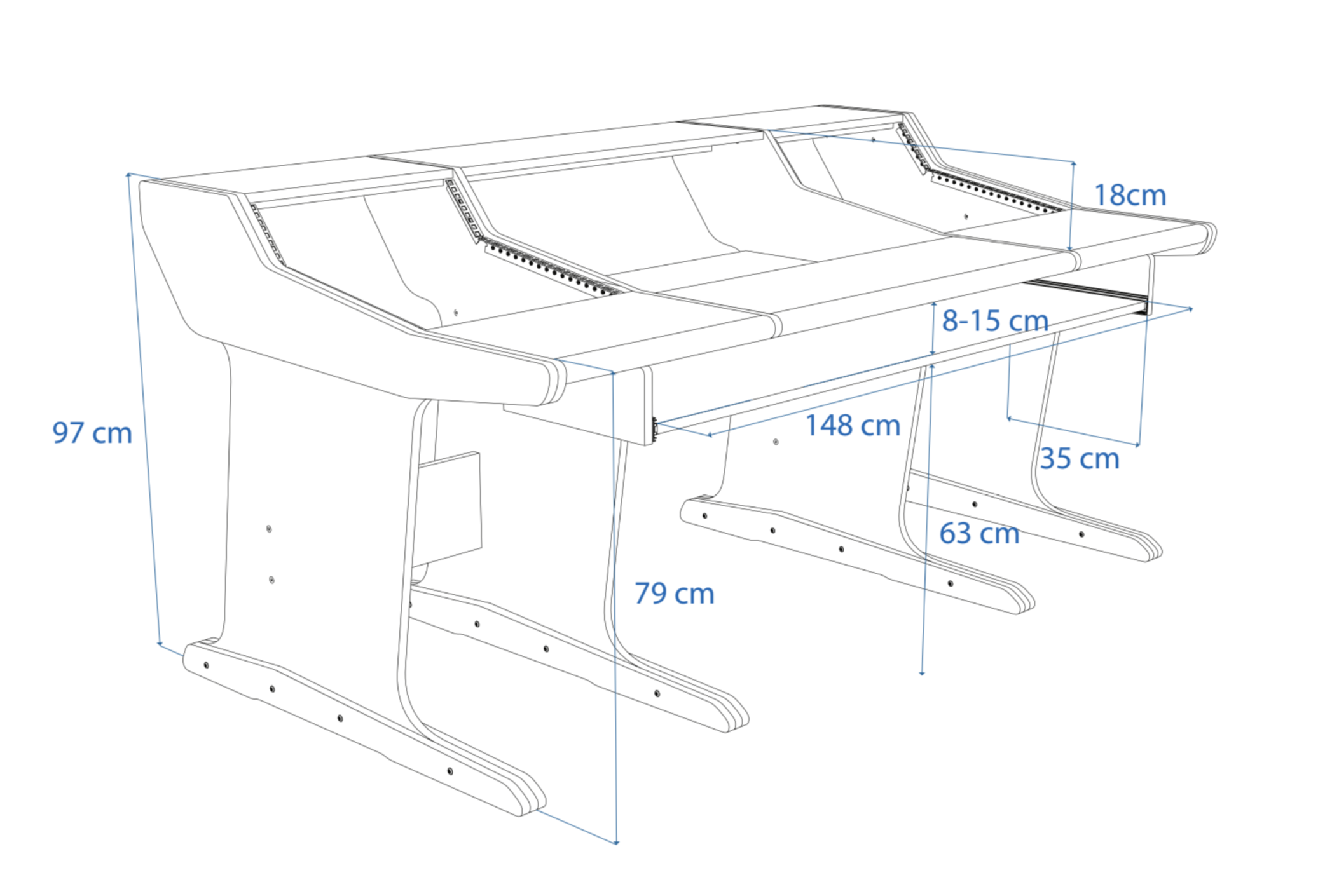 Dimensions Left View