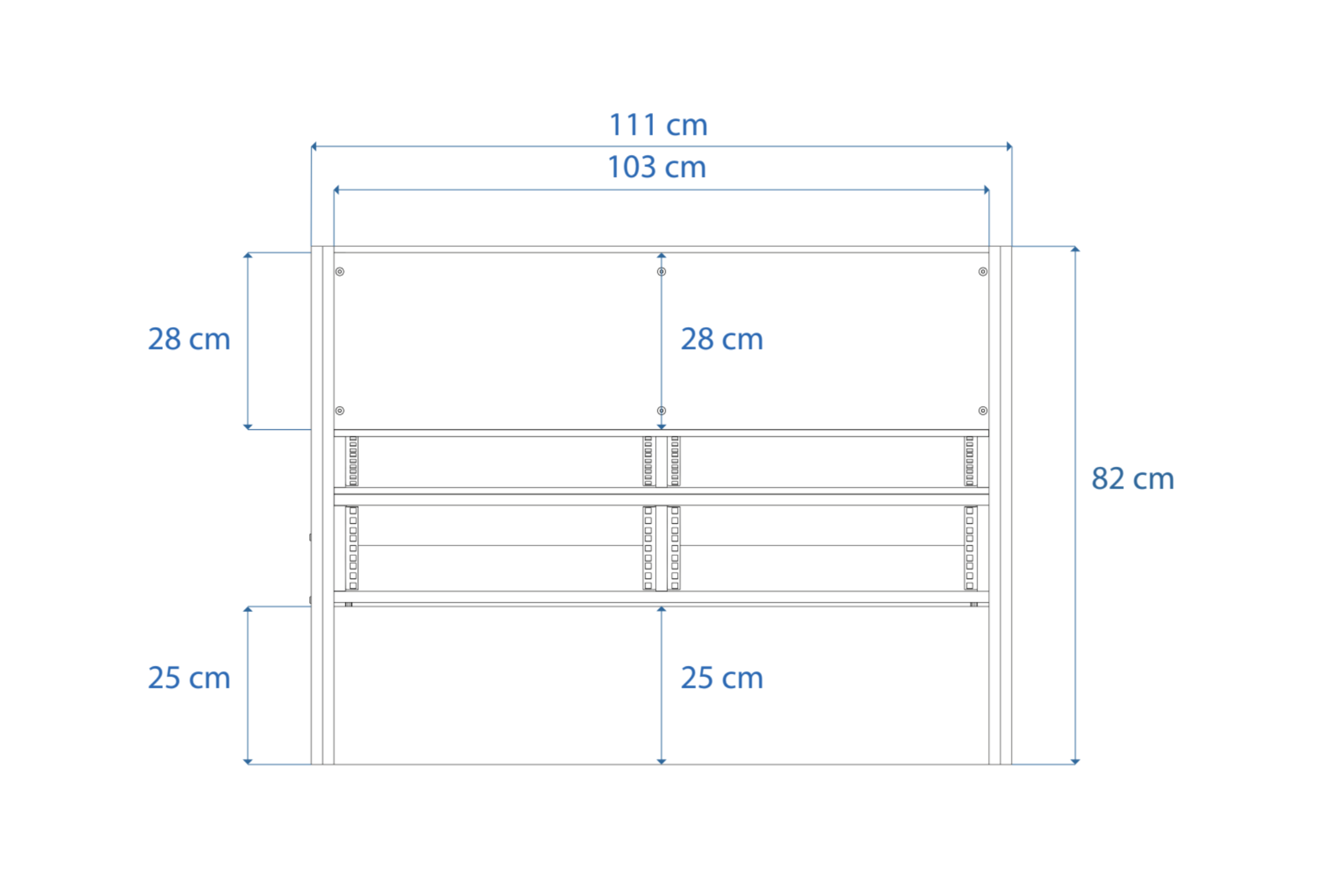Dimensions Right View