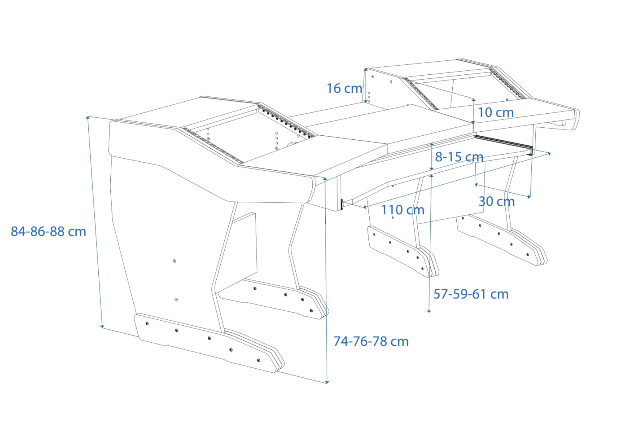 Dimensions Left View
