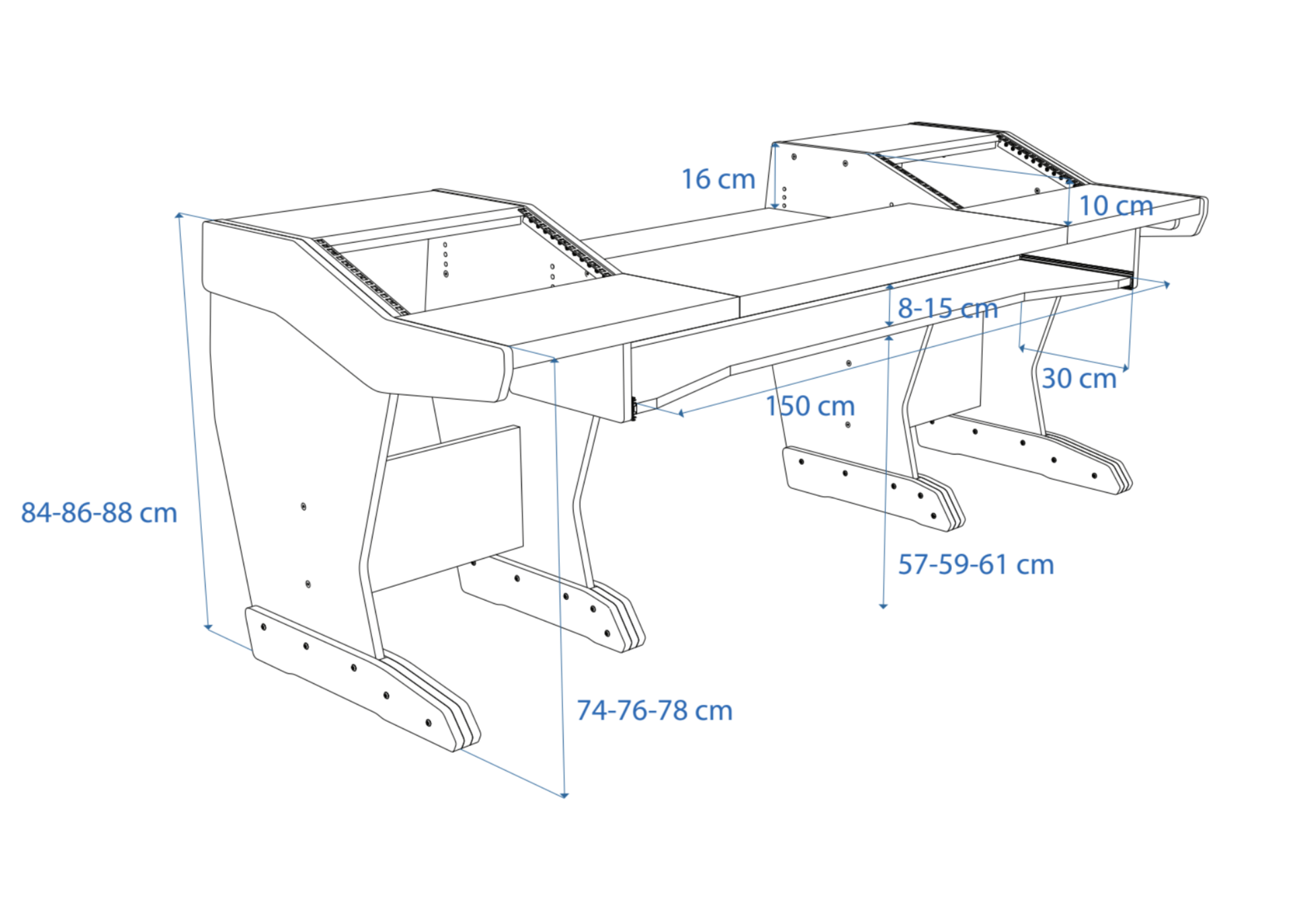 Dimensions Left View