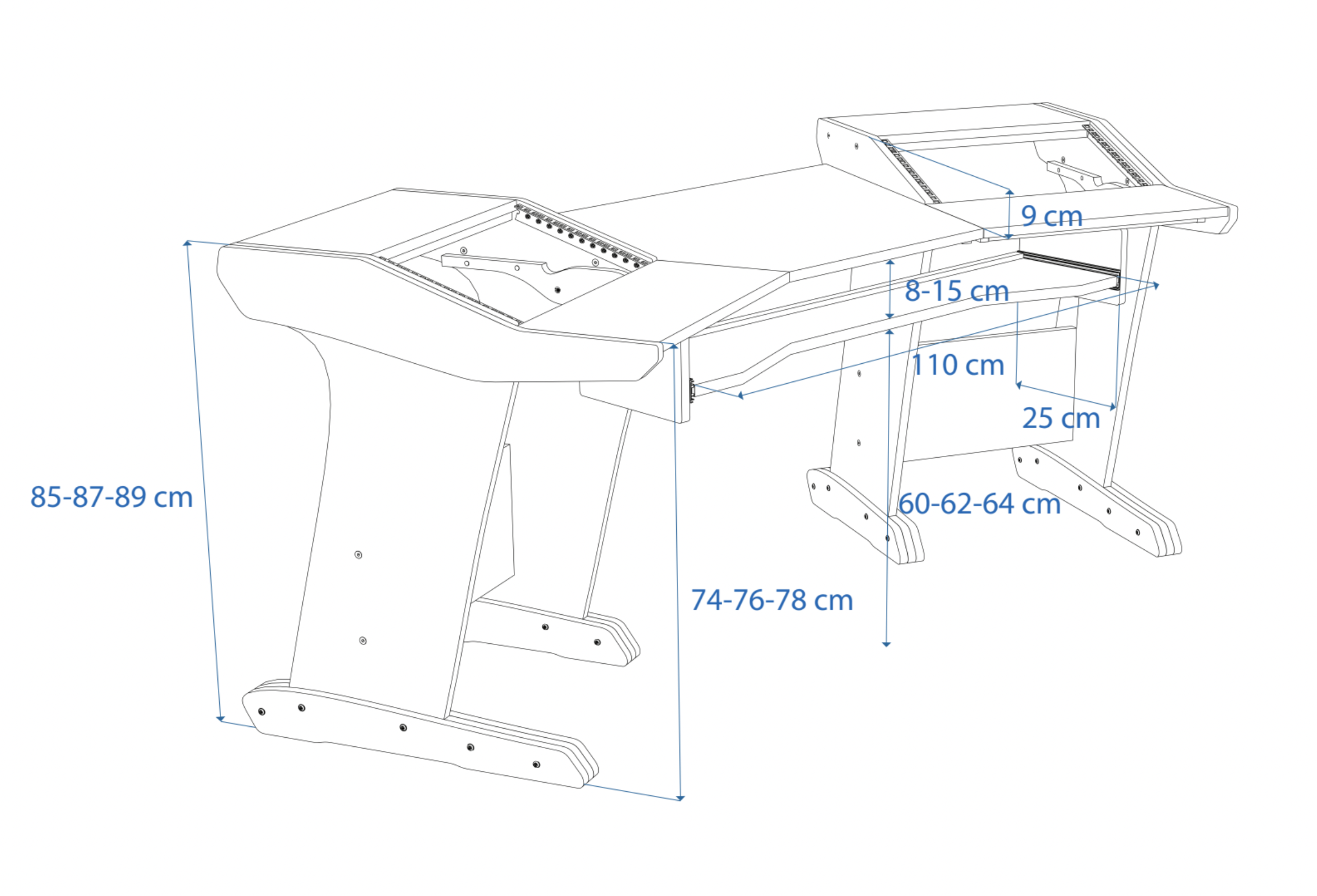 Dimensions Left View