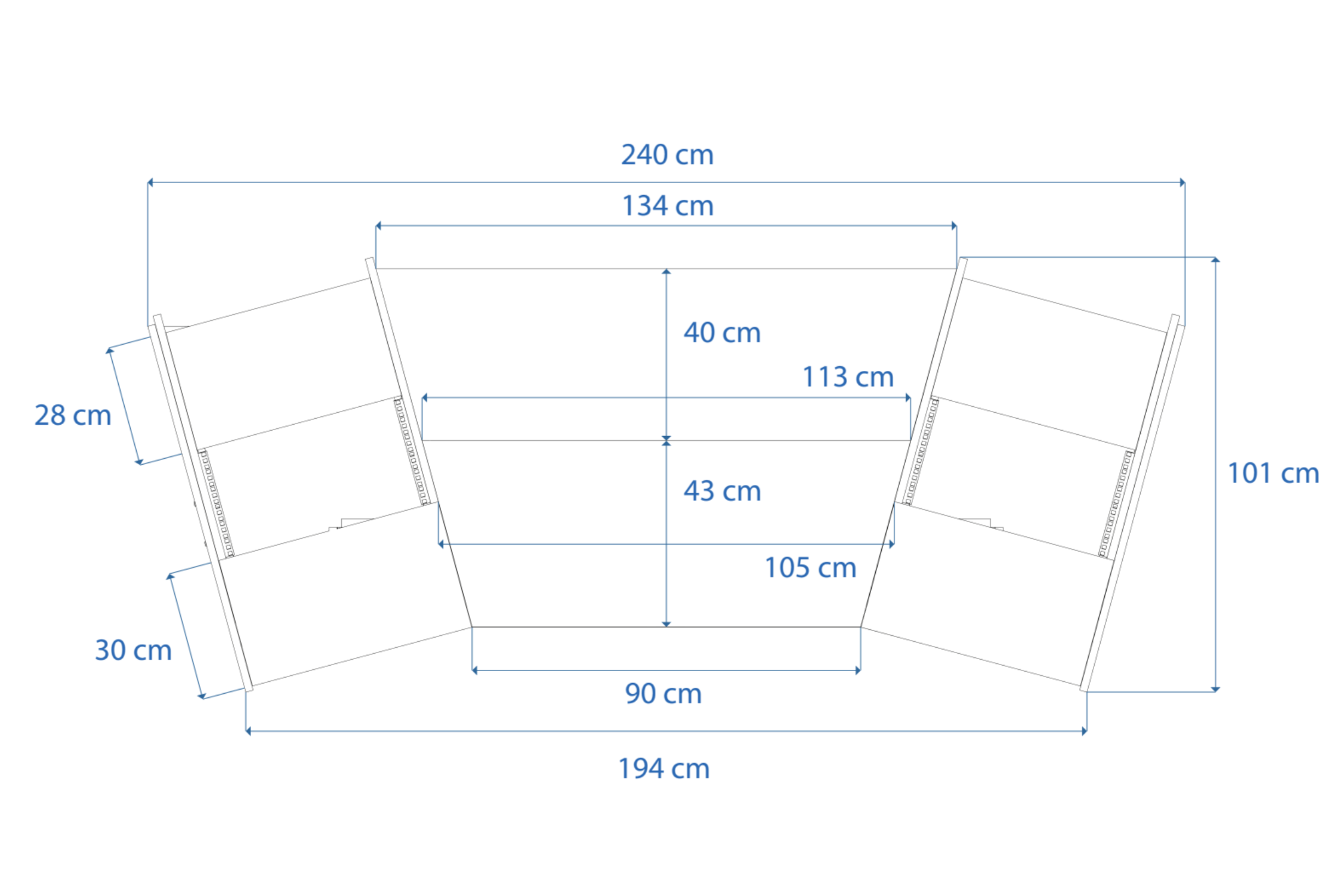 Dimensions Right View