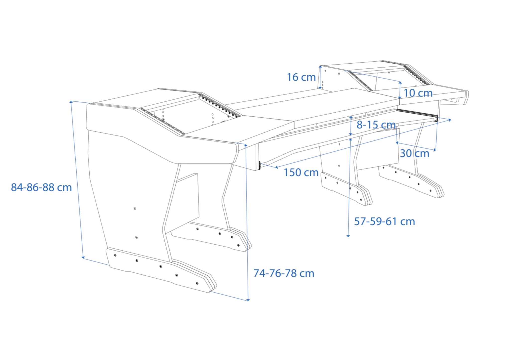 Dimensions Left View