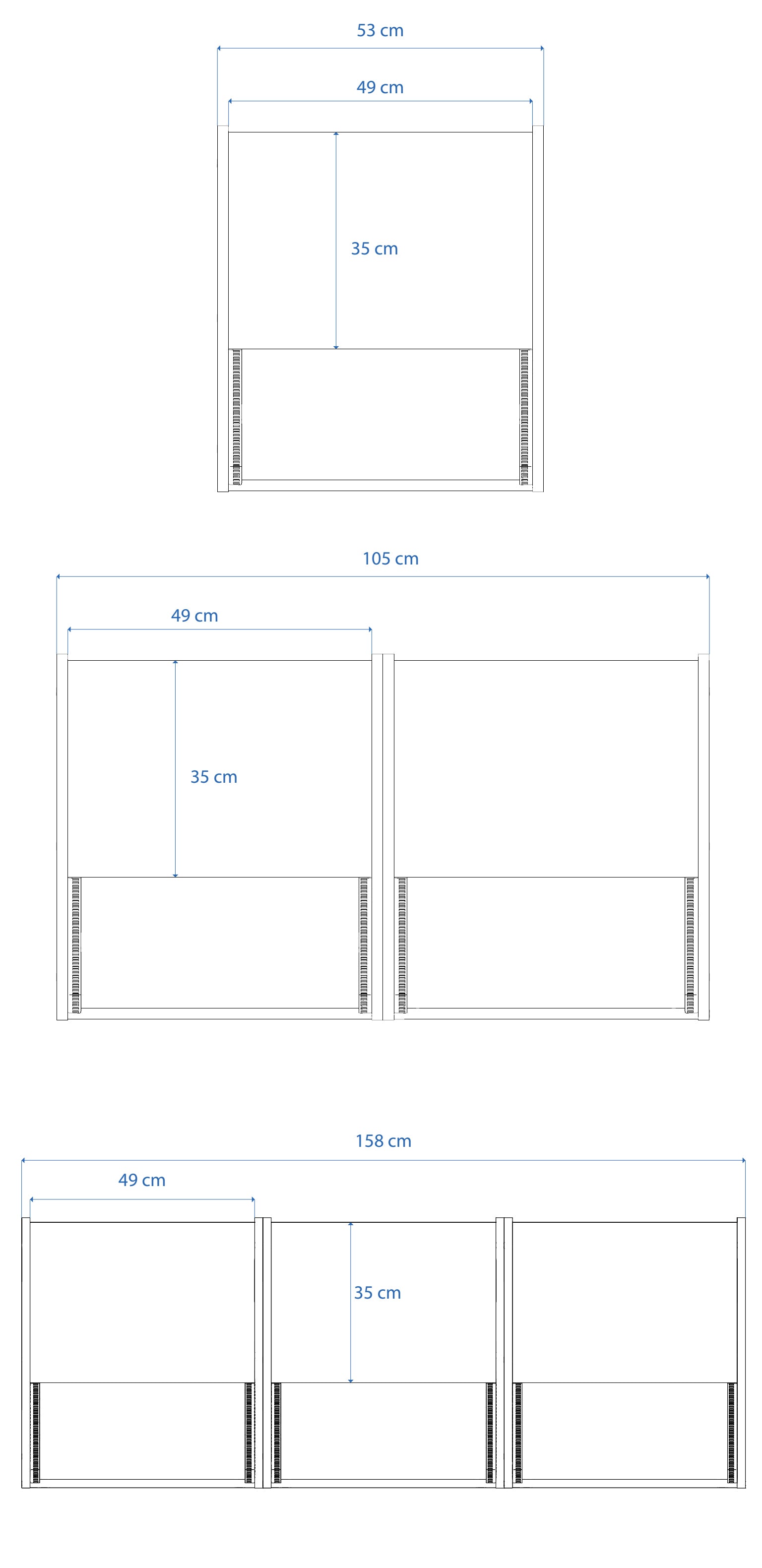 Dimensions Right View