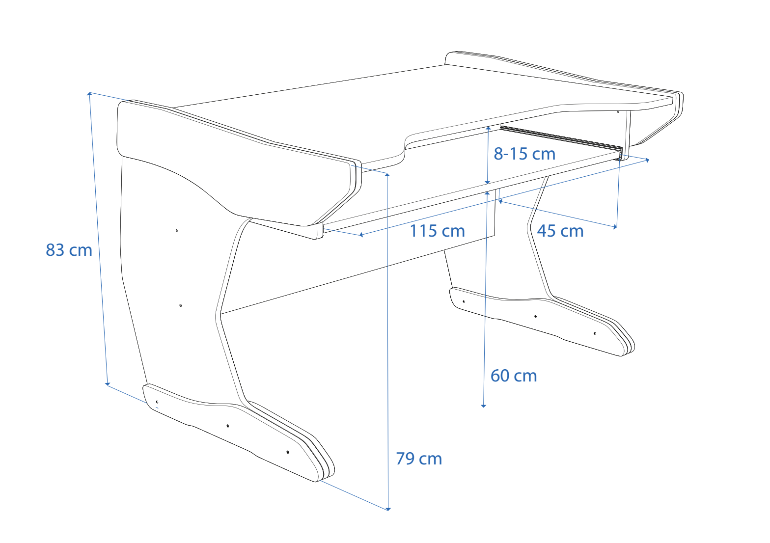 Dimensions Left View