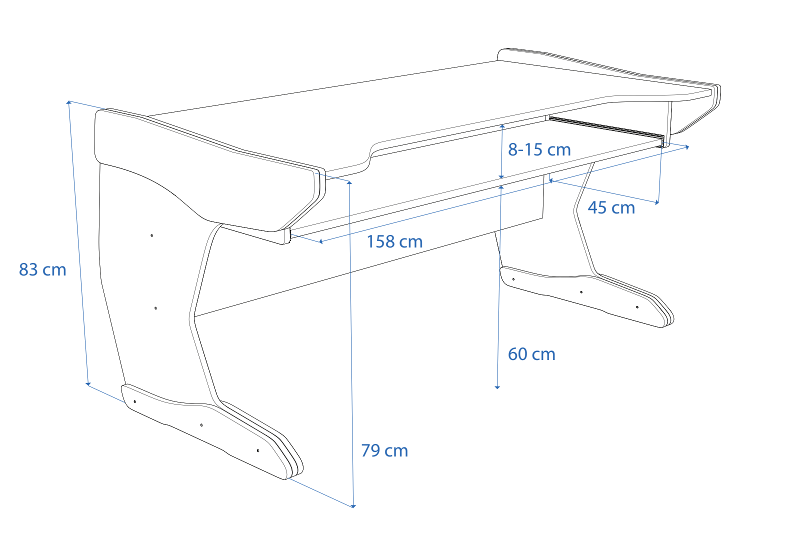 Dimensions Left View