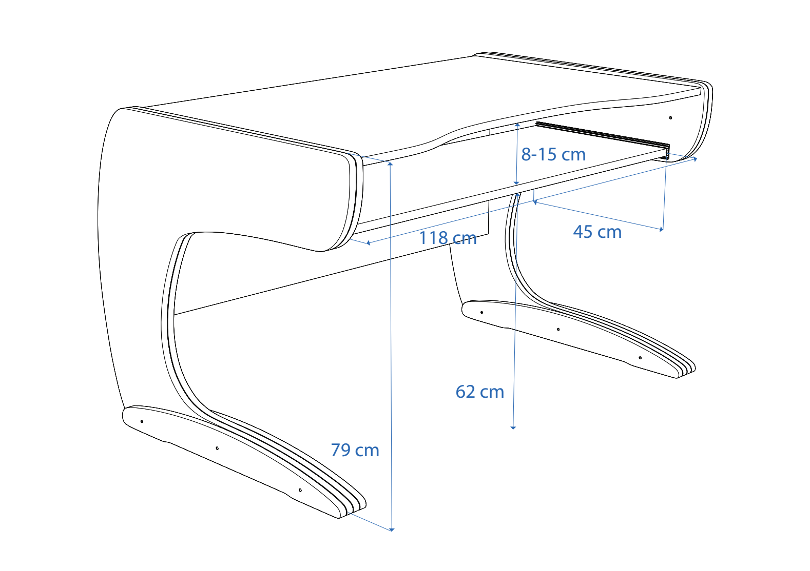 Dimensions Left View