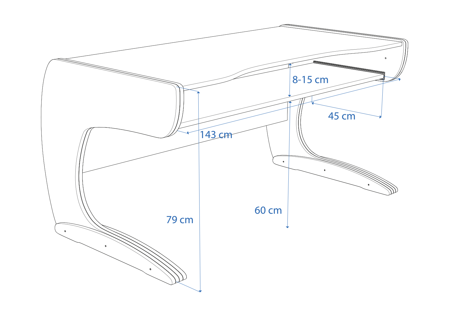 Dimensions Left View